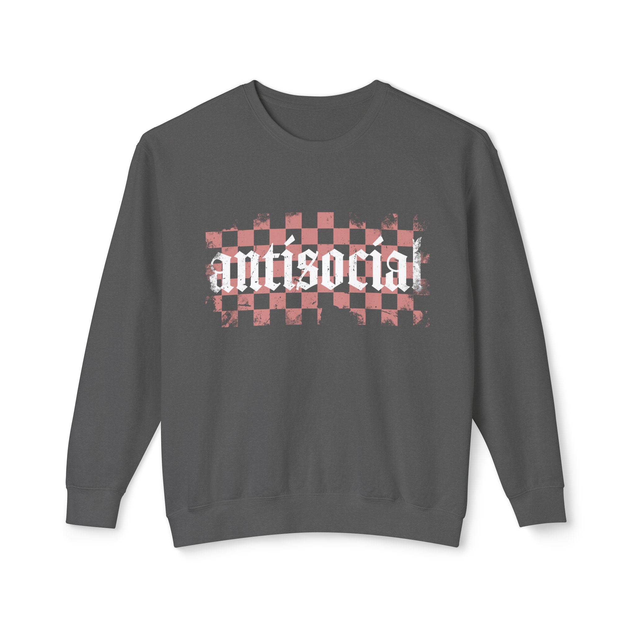 Antisocial Checkerboard Crewneck Sweatshirt