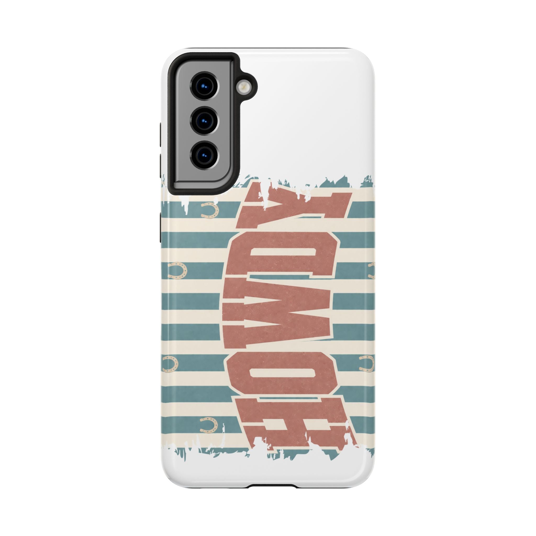 Vintage 'LOVE' Striped Tough Phone Case