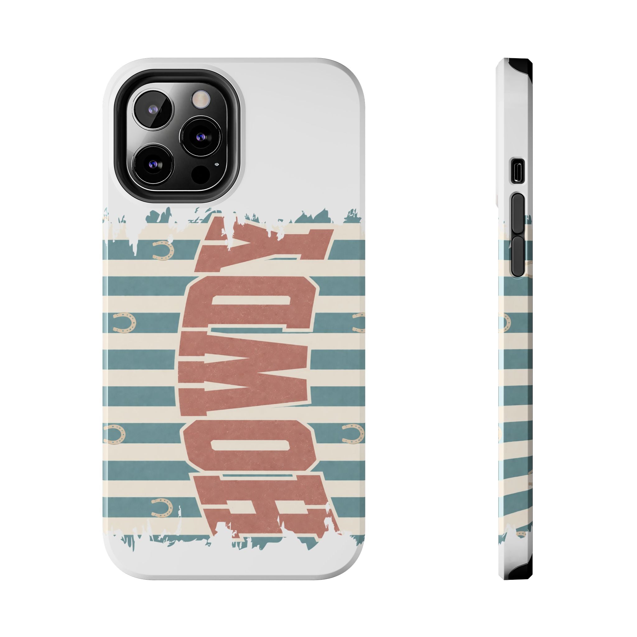 Vintage 'LOVE' Striped Tough Phone Case
