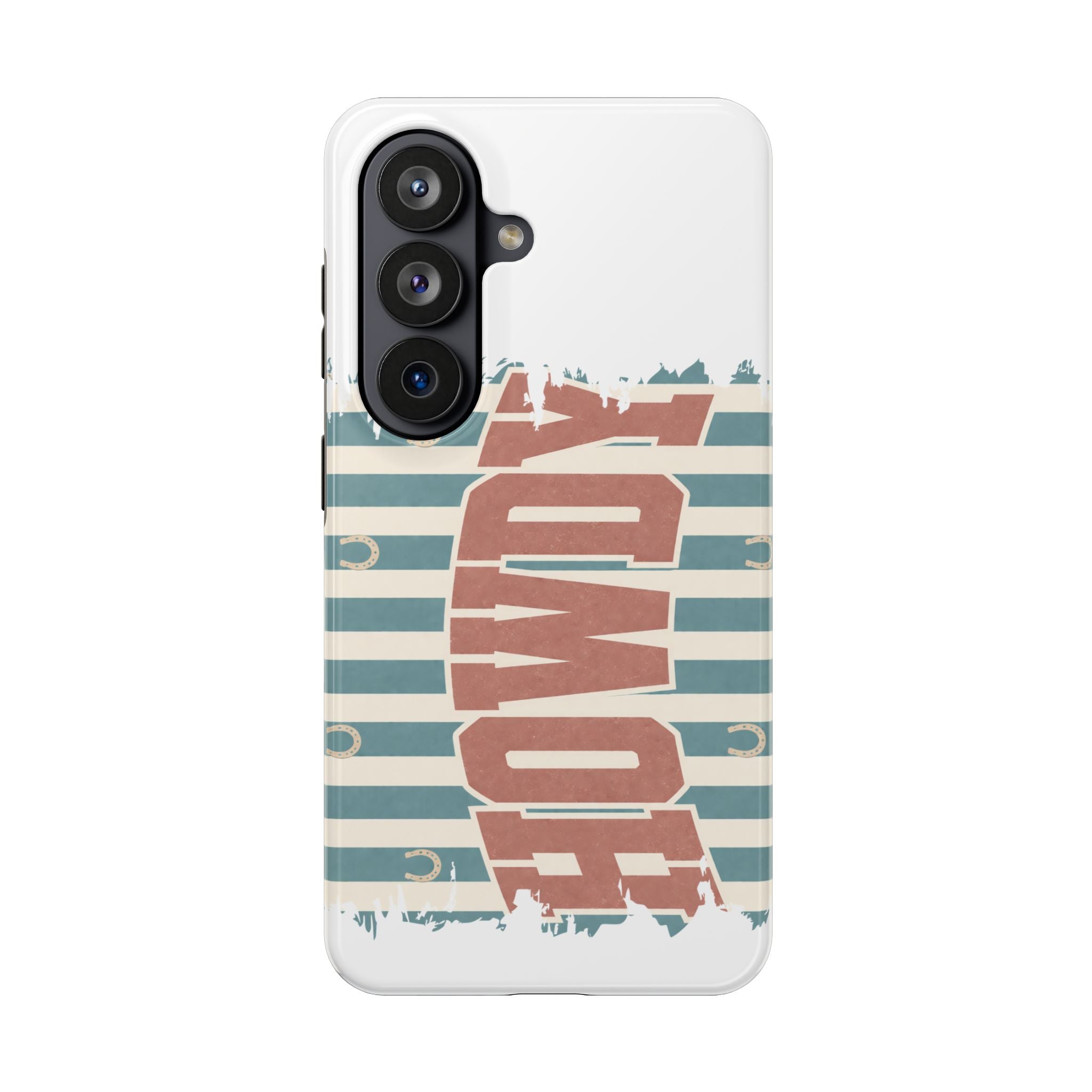 Vintage 'LOVE' Striped Tough Phone Case