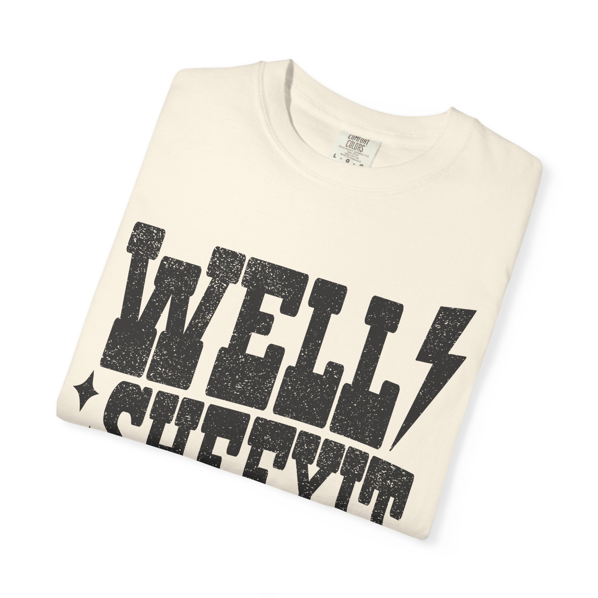 Well Sheeyit T-Shirt — Rustic Vintage Graphic Tee with Lightning Bolt
