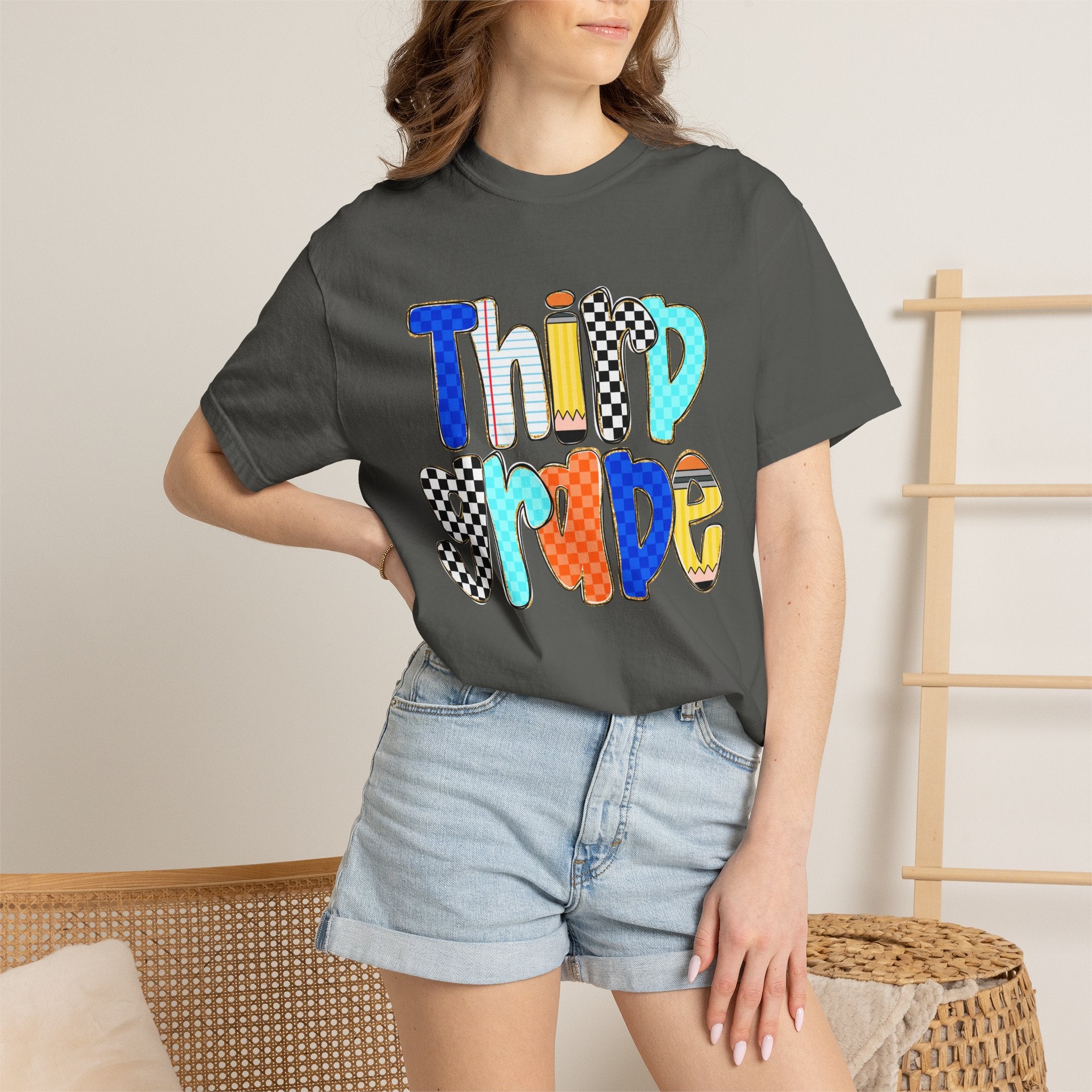 Third Grade T-Shirt — Colorful Retro School Pride Tee
