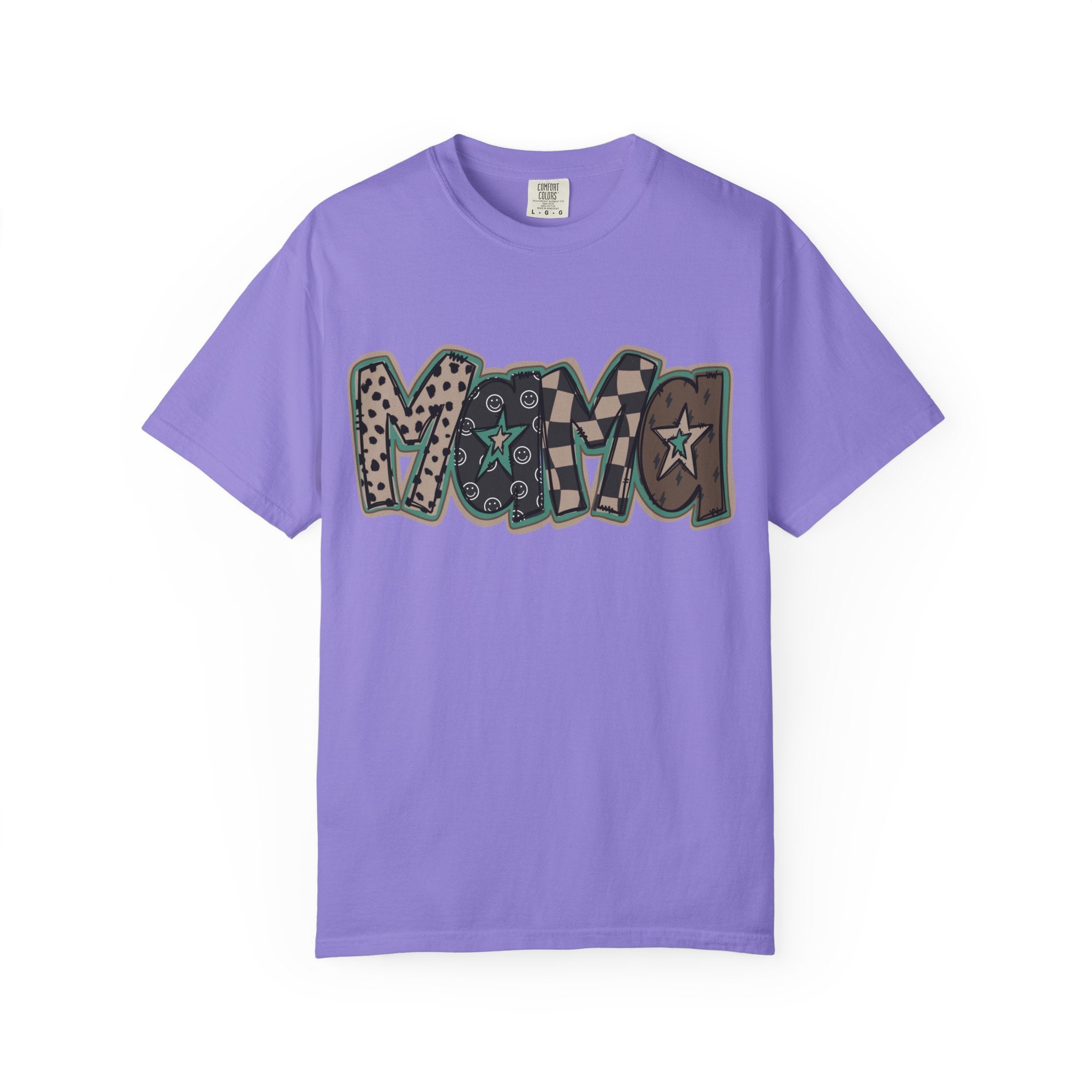 Vegan Retro Graffiti T‑Shirt — Vintage Bandana Pattern Tee