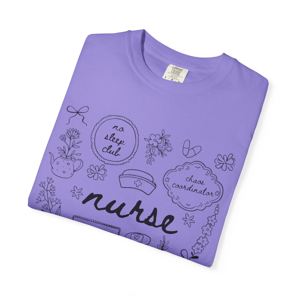 Nurse Doodles T-Shirt — Handwritten Medical Gifts for Nurses