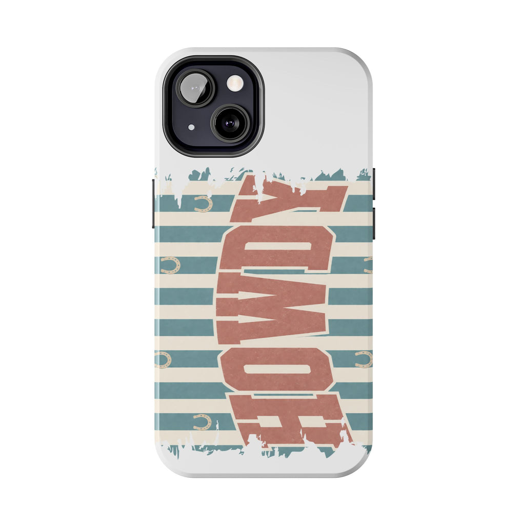 Vintage 'LOVE' Striped Tough Phone Case