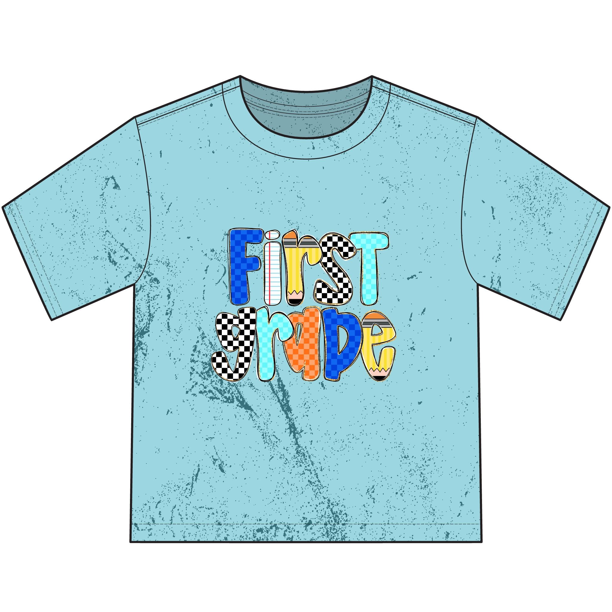 First Ride Youth T-Shirt — Colorful Skateboard Graphic Tee