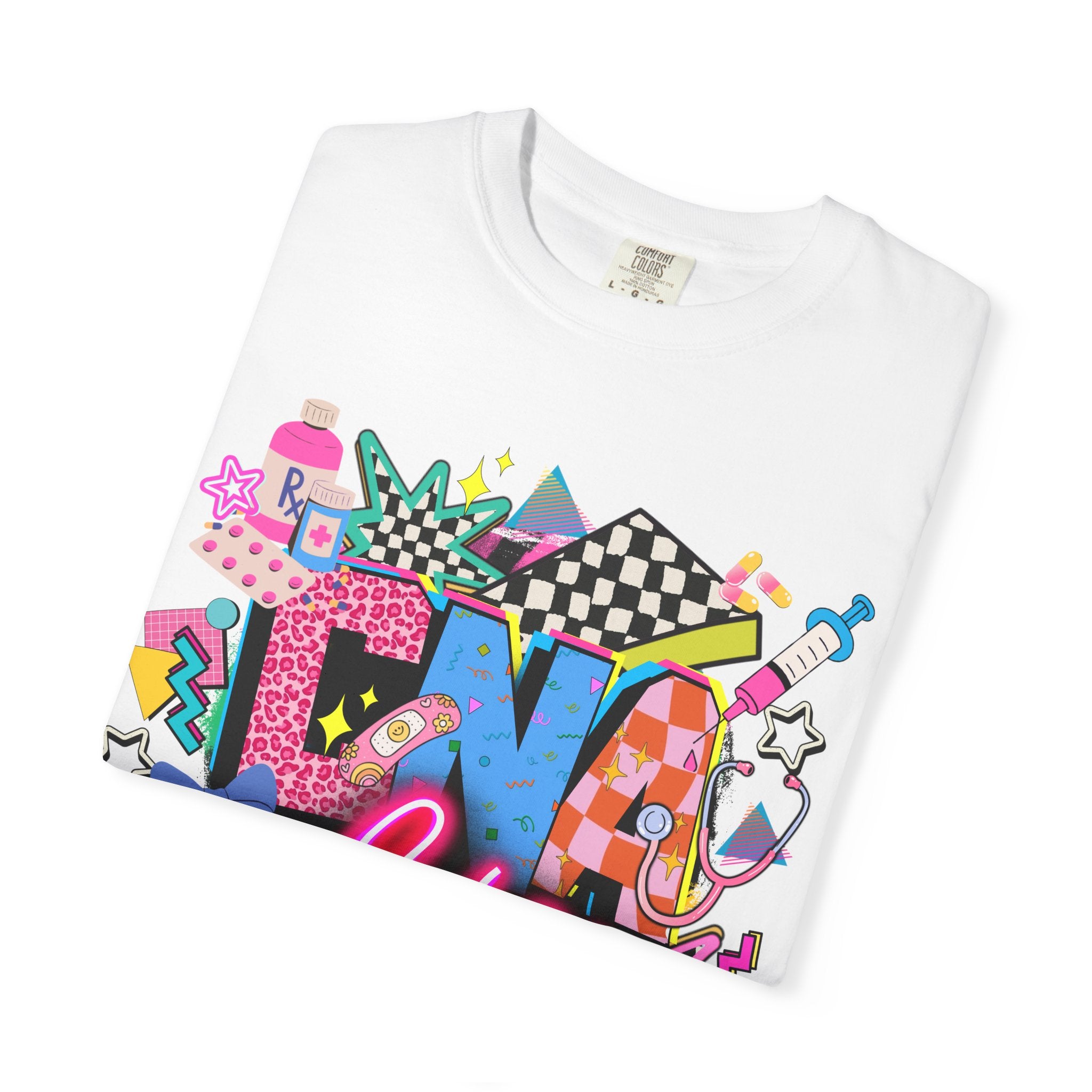 DNF Life Graphic T-Shirt — Retro Neon Skate Streetwear