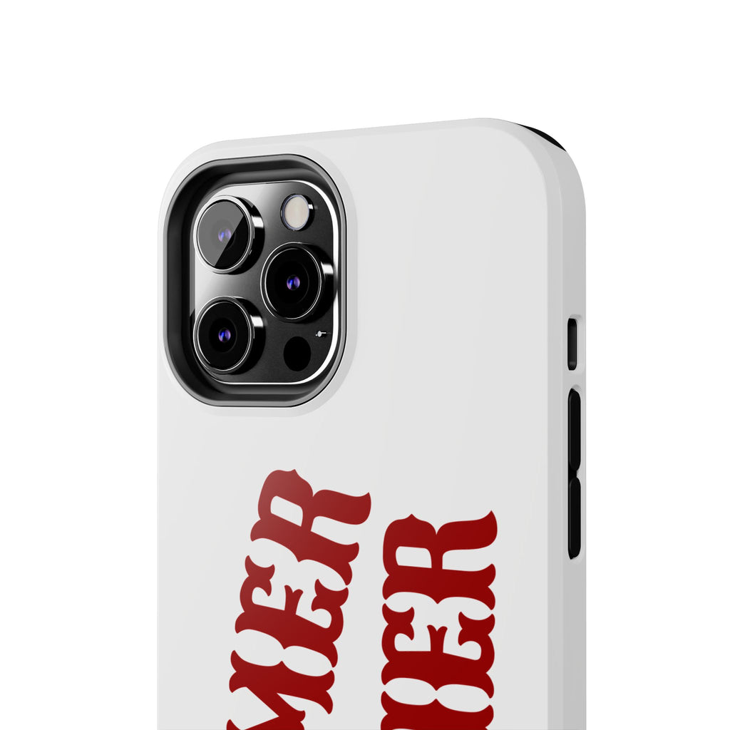 Boomer Sooner Tough Phone Case — Oklahoma Crimson Retro Text Protective Cover