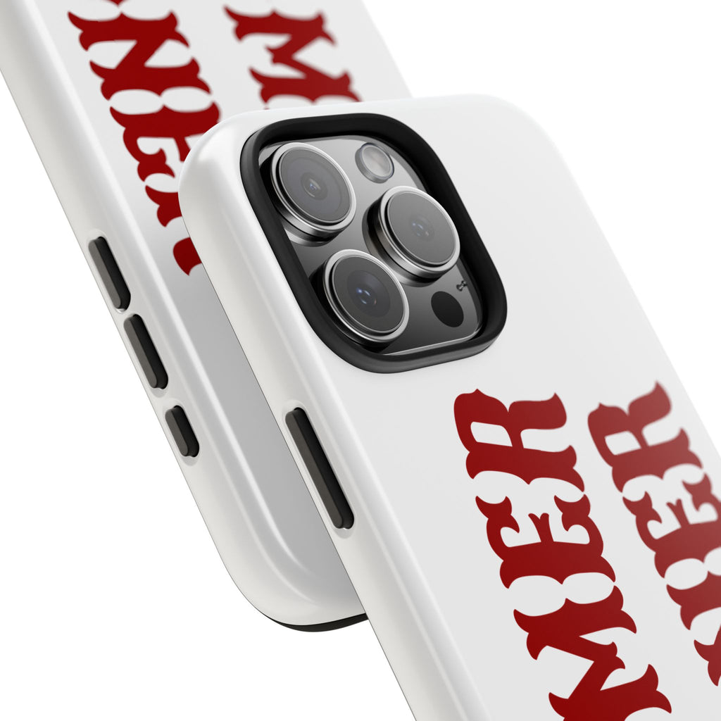 Boomer Sooner Tough Phone Case — Oklahoma Crimson Retro Text Protective Cover