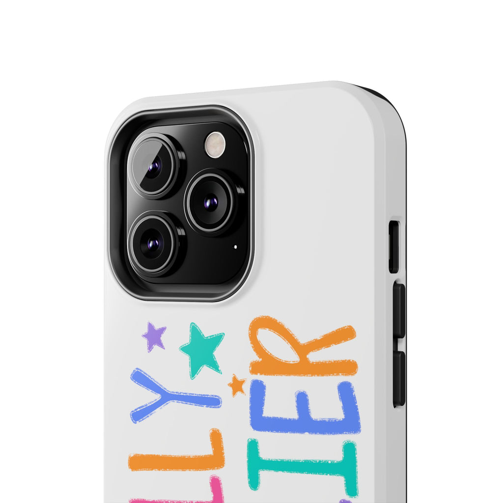 Dilly Dallier Colorful Tough Phone Case — Fun Pastel Stars Protective Cover