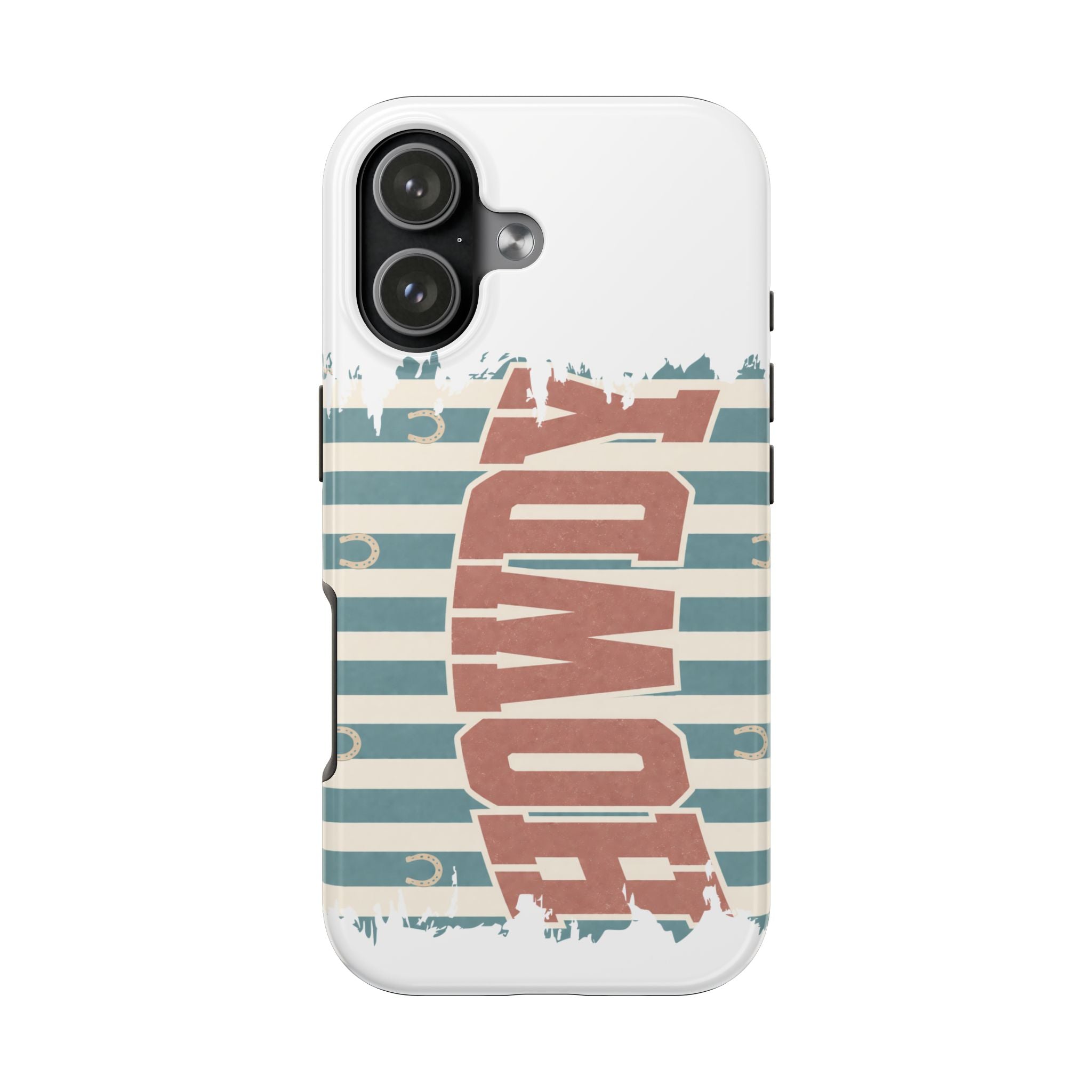 Vintage 'LOVE' Striped Tough Phone Case