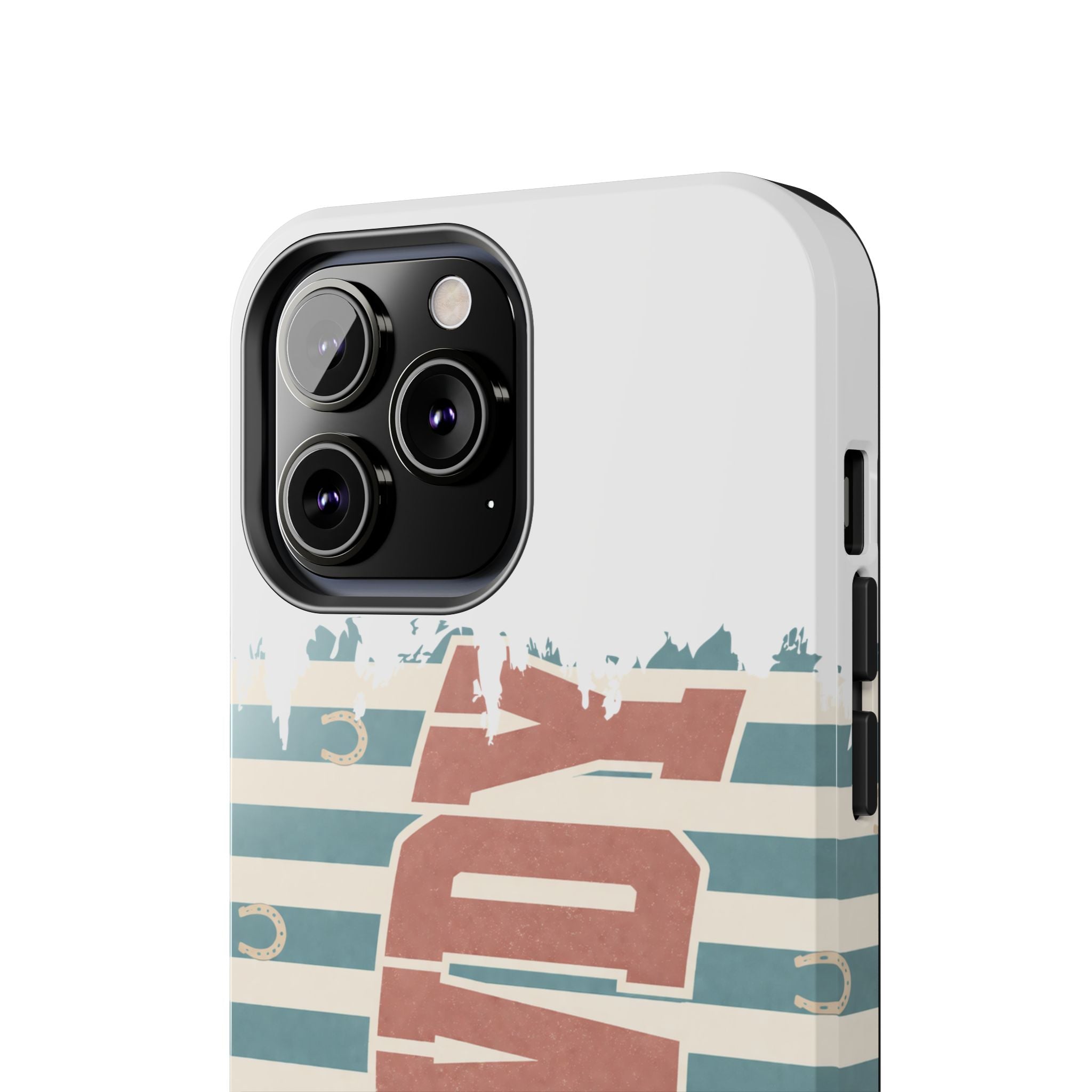 Vintage 'LOVE' Striped Tough Phone Case