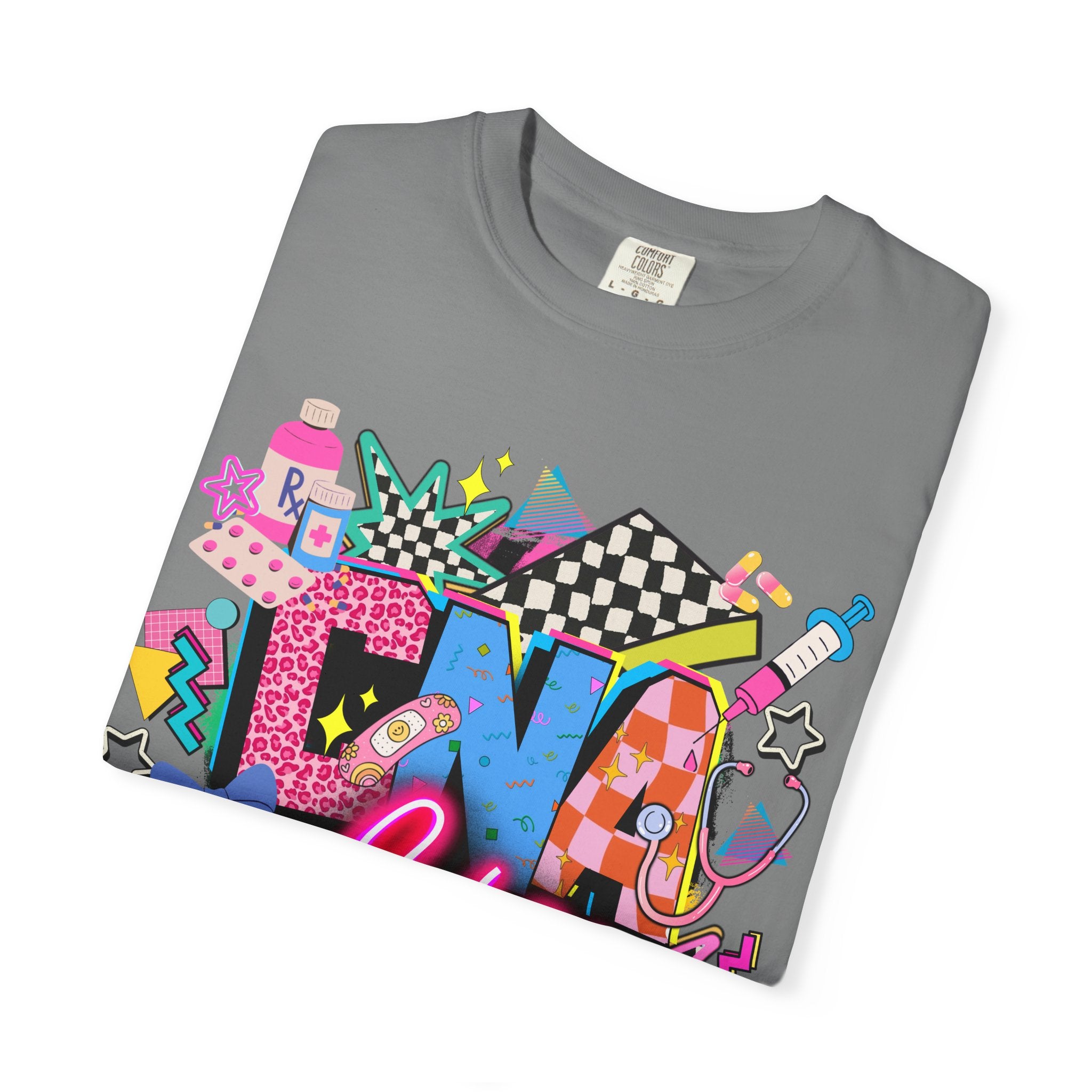 DNF Life Graphic T-Shirt — Retro Neon Skate Streetwear