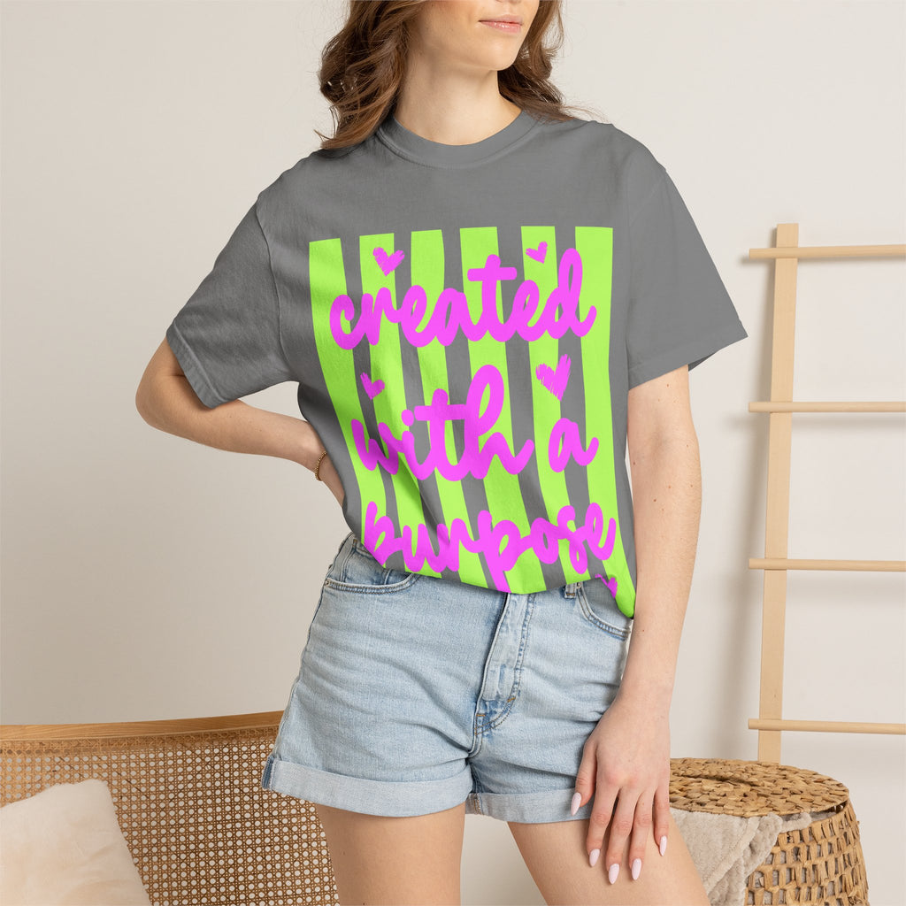 Created With a Purpose T-Shirt — Inspirational Graphic Tee