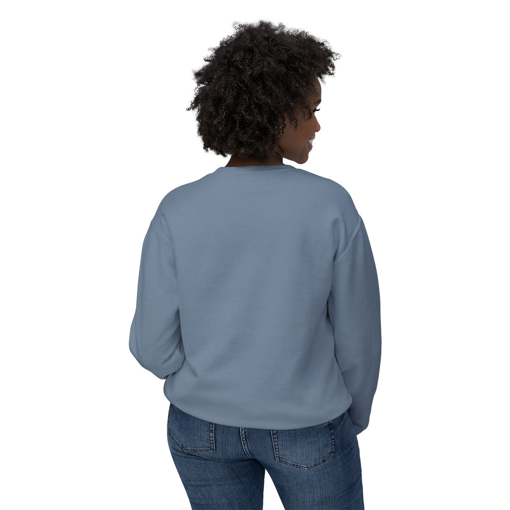 Everything Is Fine Crewneck Sweatshirt — Retro Flames & Checkered Graphic