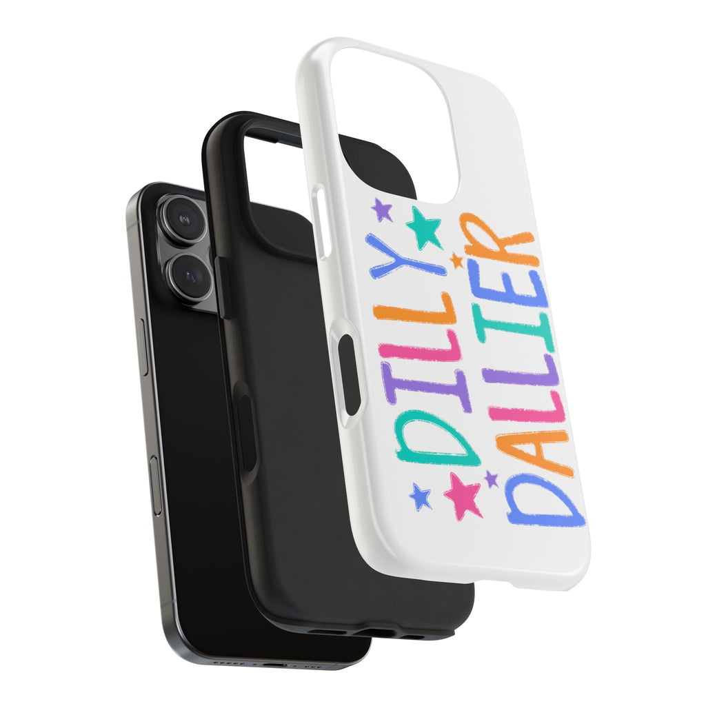 Dilly Dallier Colorful Tough Phone Case — Fun Pastel Stars Protective Cover