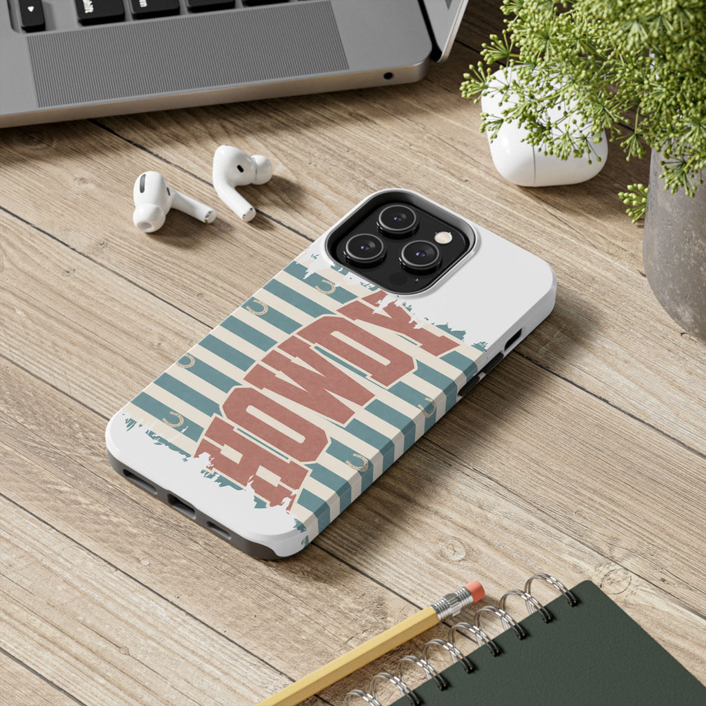 Vintage 'LOVE' Striped Tough Phone Case