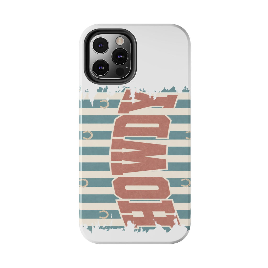 Vintage 'LOVE' Striped Tough Phone Case