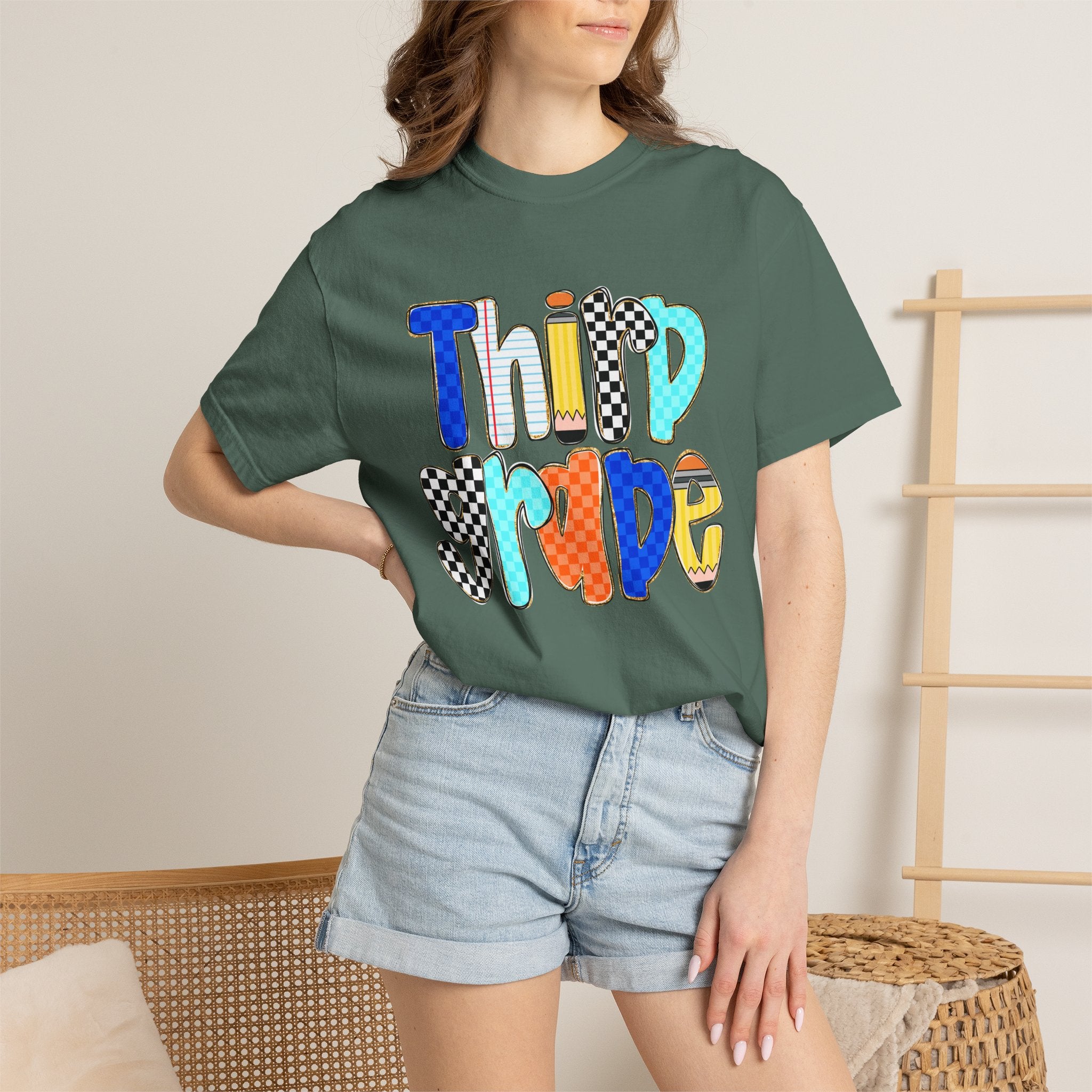 Third Grade T-Shirt — Colorful Retro School Pride Tee