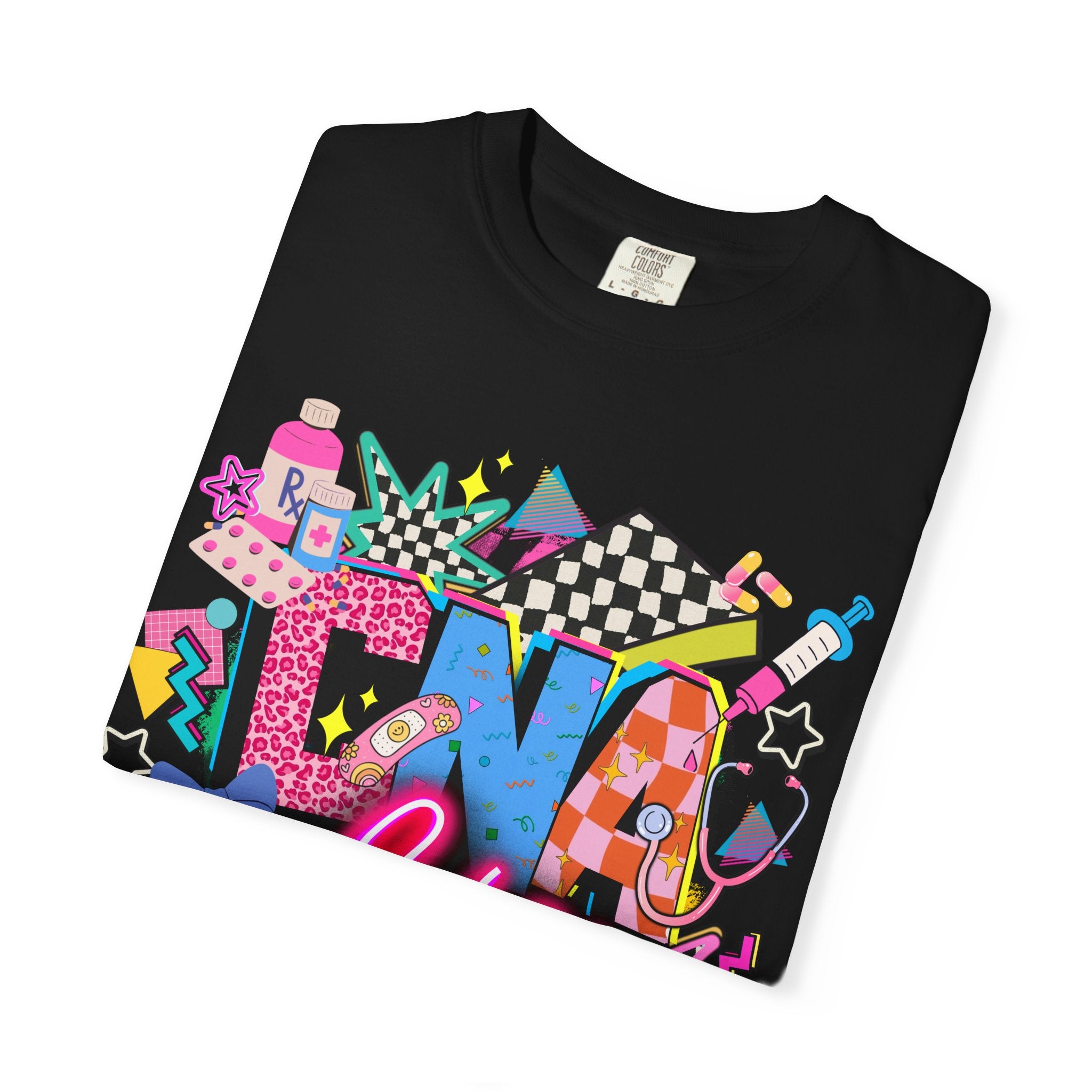 DNF Life Graphic T-Shirt — Retro Neon Skate Streetwear