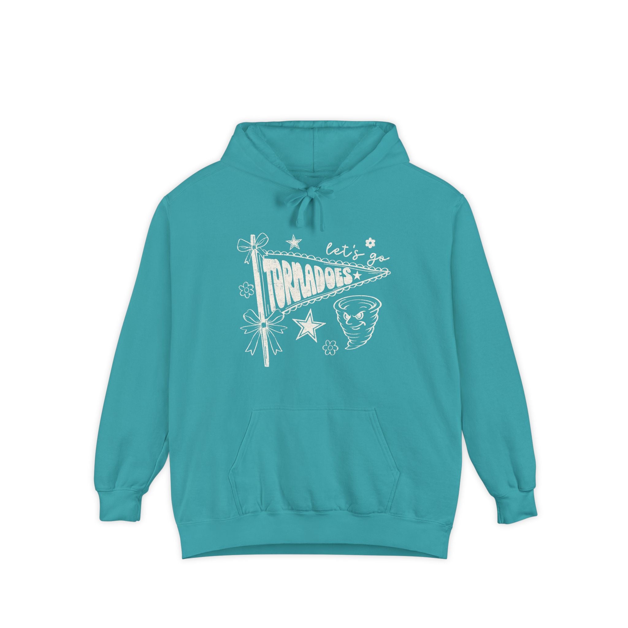 Tornadoes Vintage Graphic Hoodie — "Let's Go Tornadoes" Retro Meteor Design