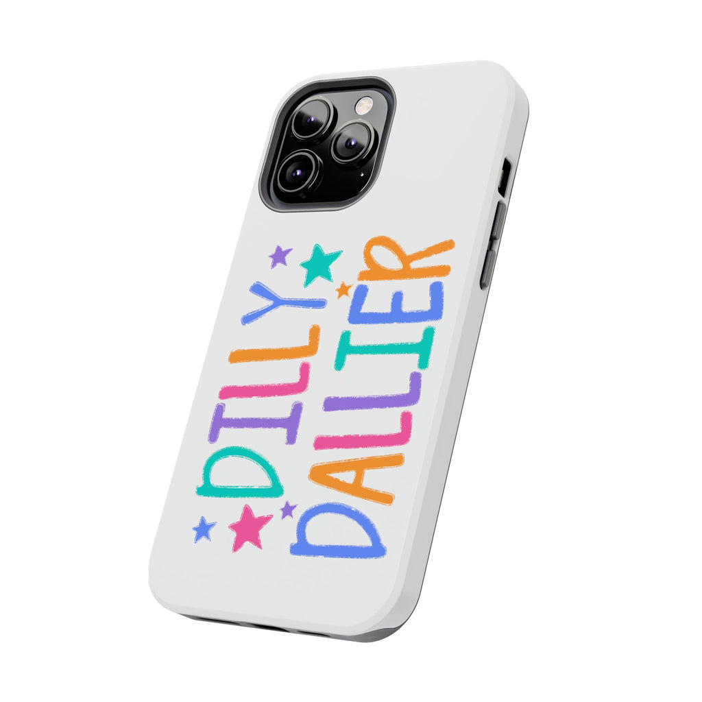 Dilly Dallier Colorful Tough Phone Case — Fun Pastel Stars Protective Cover
