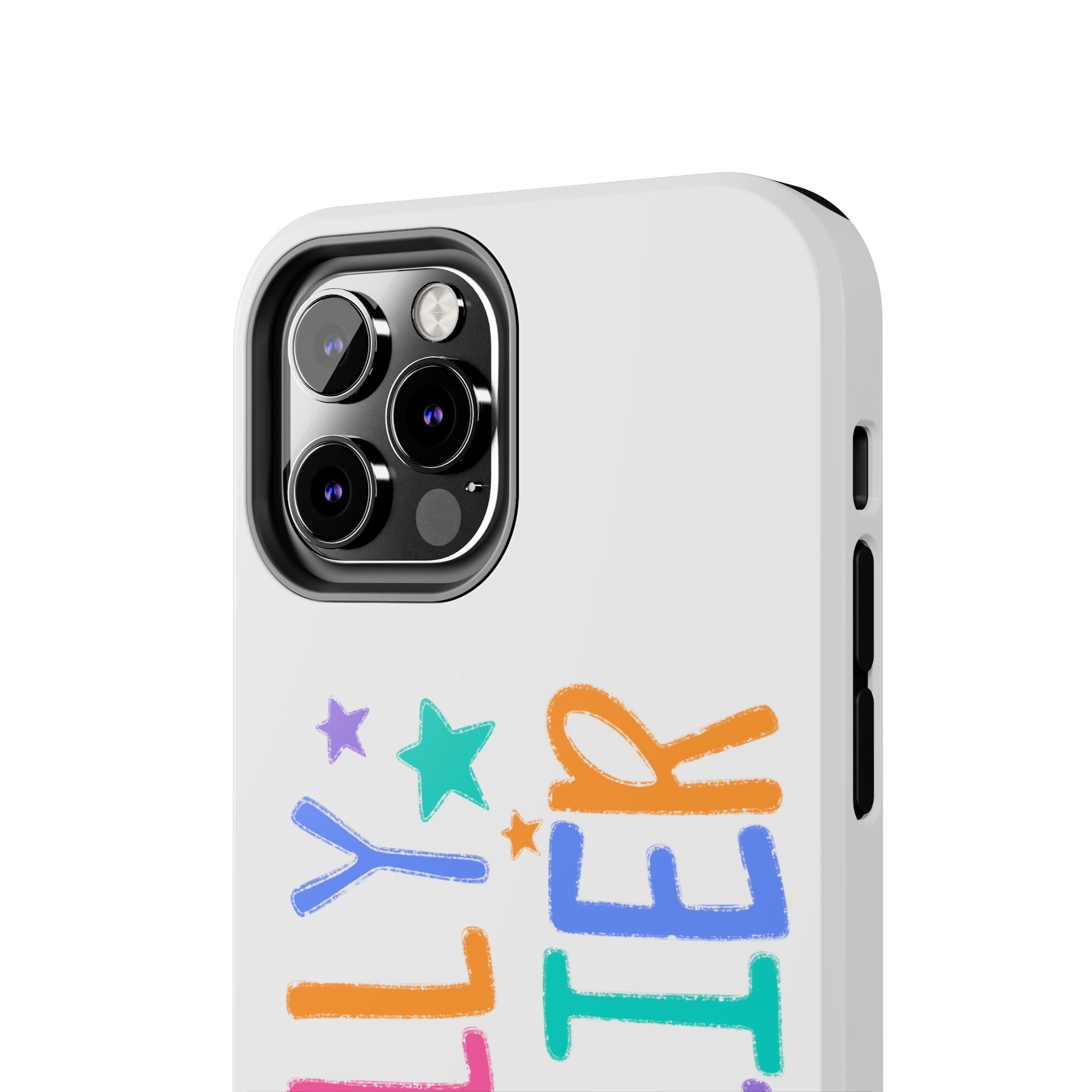 Dilly Dallier Colorful Tough Phone Case — Fun Pastel Stars Protective Cover