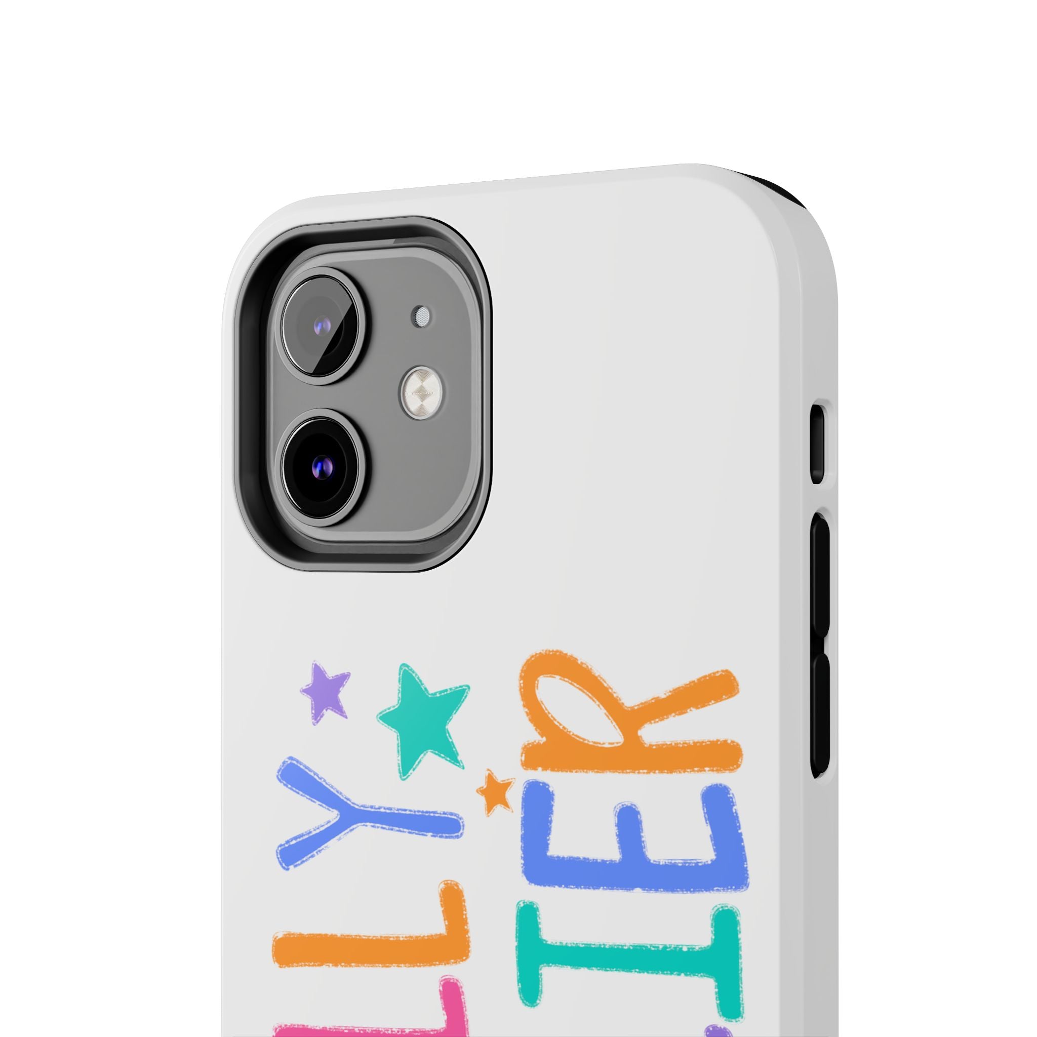 Dilly Dallier Colorful Tough Phone Case — Fun Pastel Stars Protective Cover