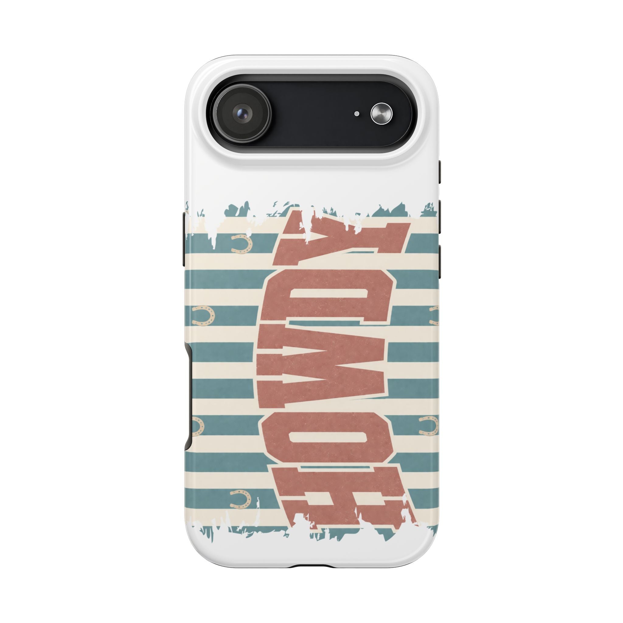Vintage 'LOVE' Striped Tough Phone Case