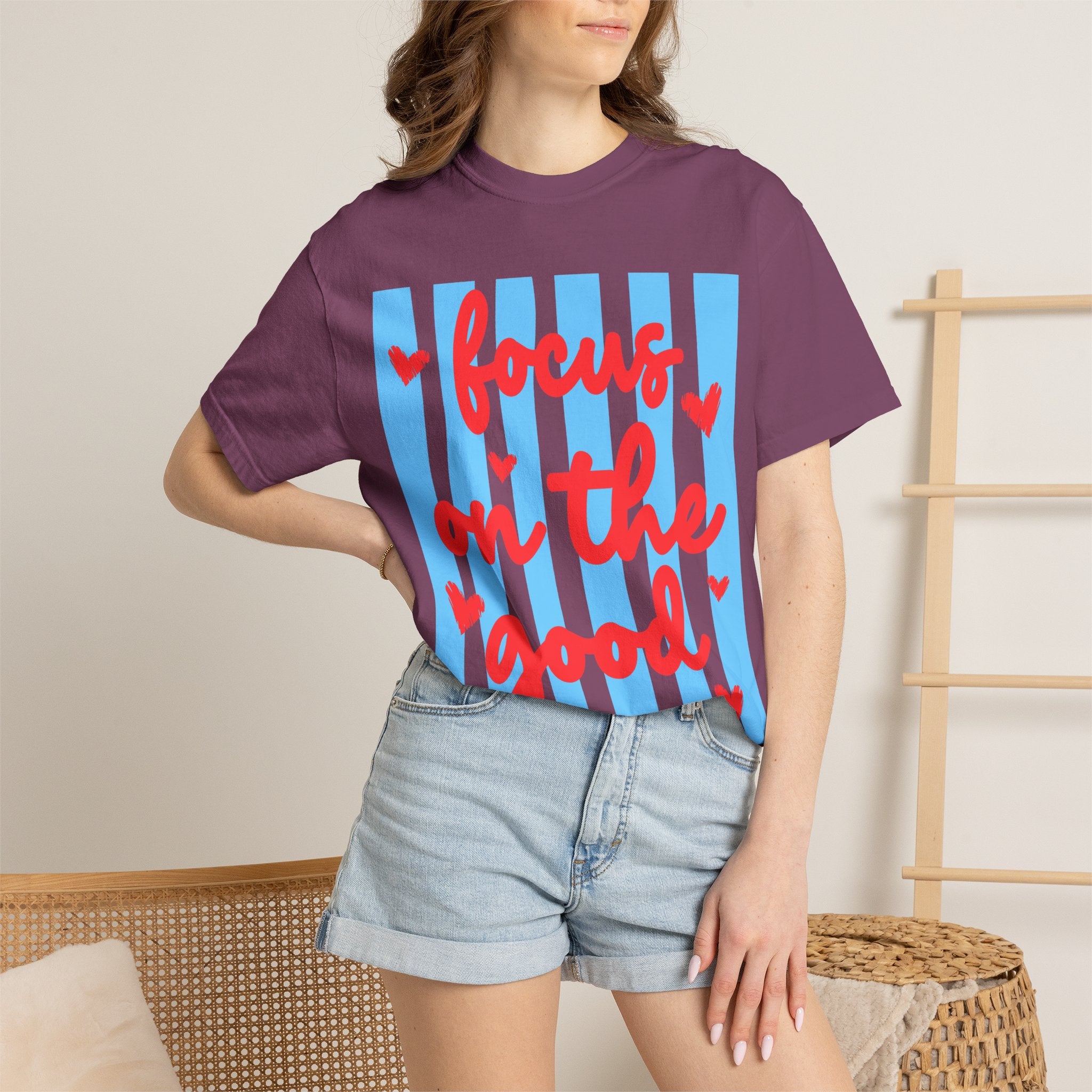 Focus on the Good T-Shirt — Positive Message Graphic Tee