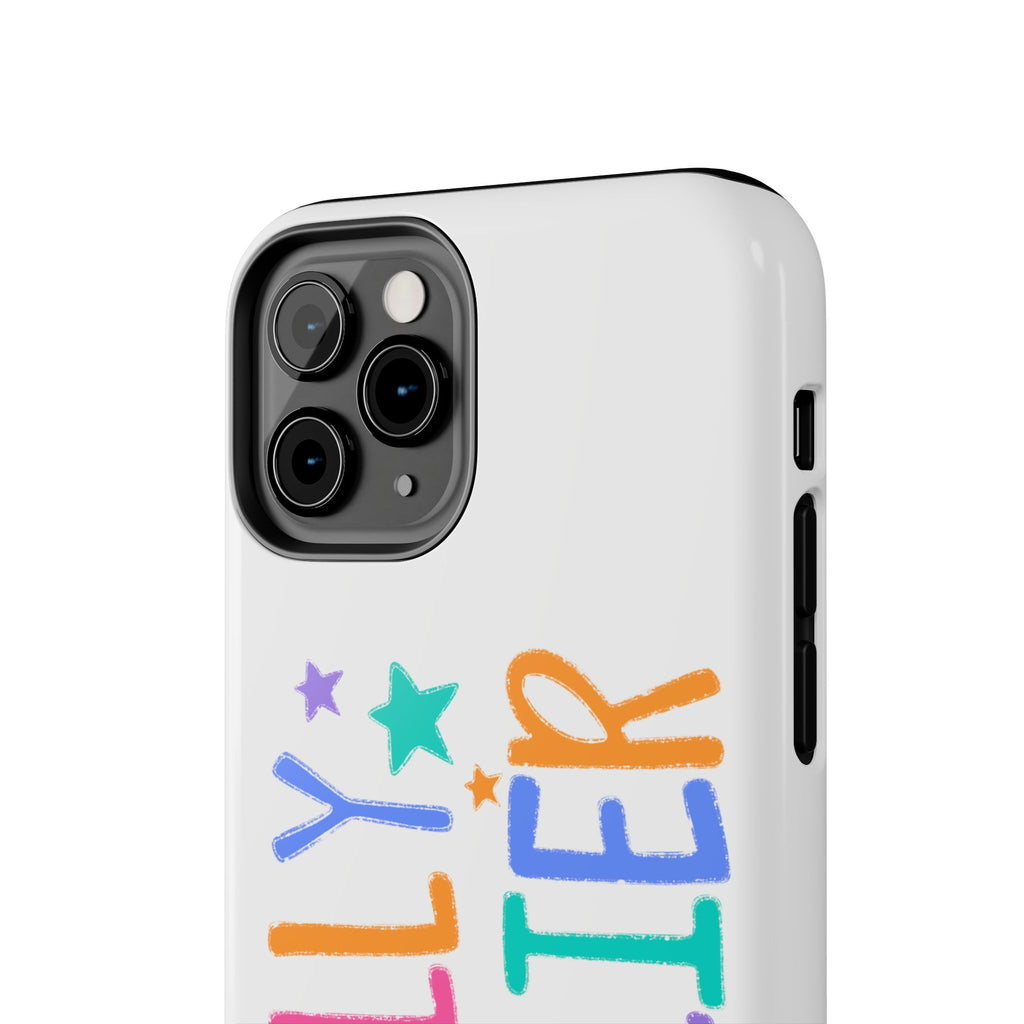 Dilly Dallier Colorful Tough Phone Case — Fun Pastel Stars Protective Cover