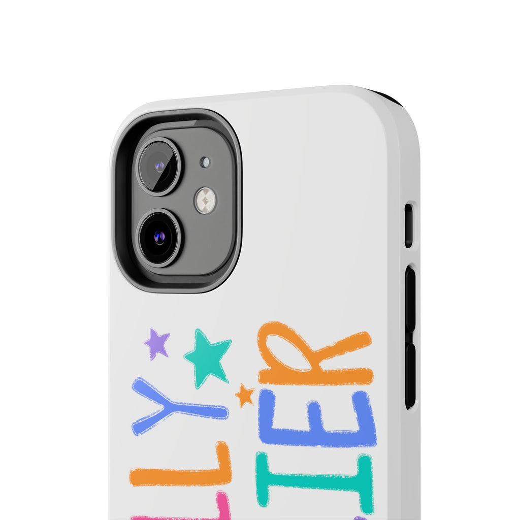 Dilly Dallier Colorful Tough Phone Case — Fun Pastel Stars Protective Cover