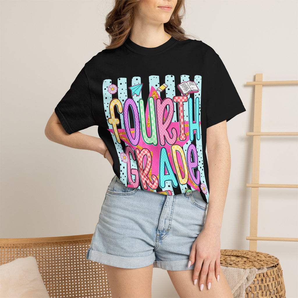Fourth Grade Colorful Back-to-School T-Shirt