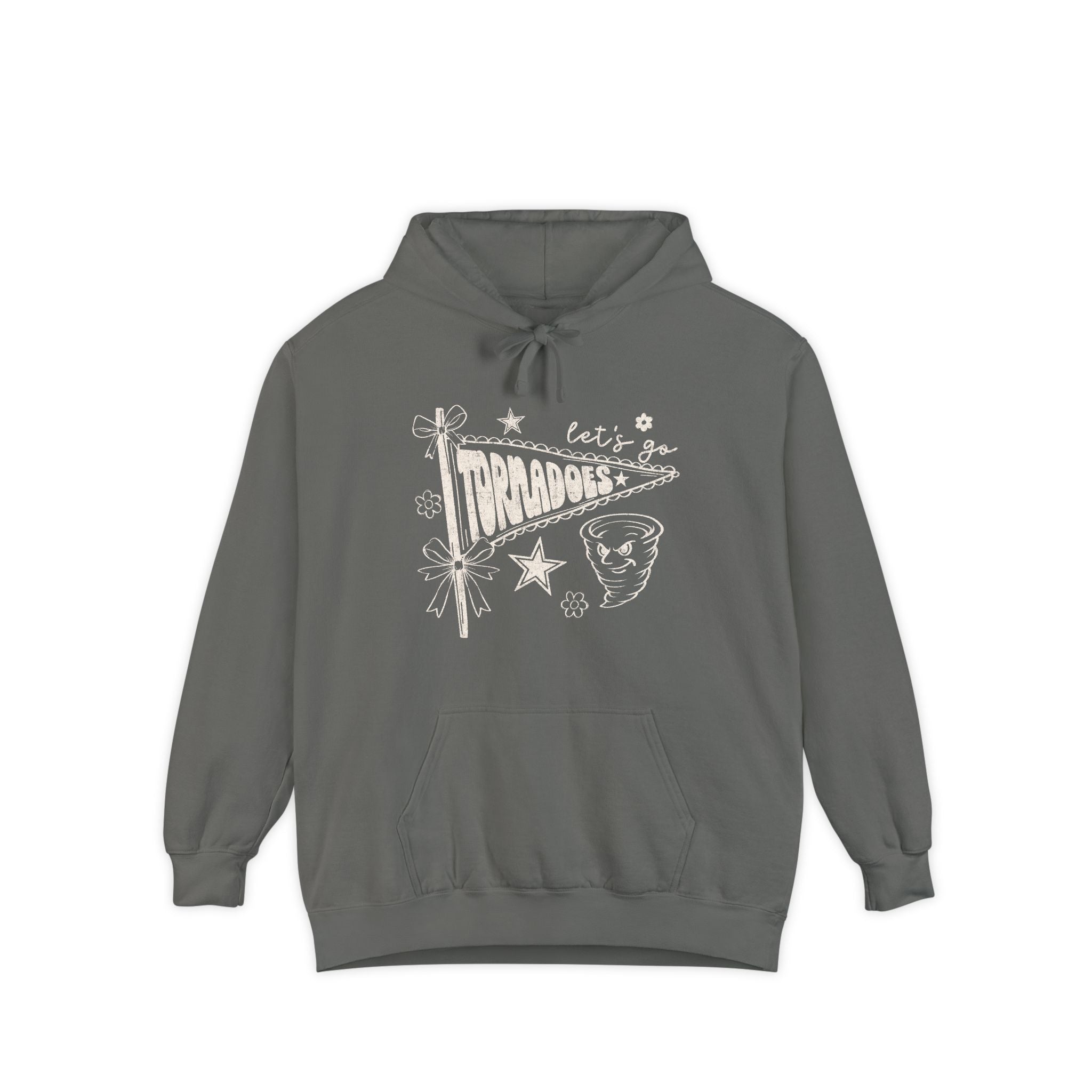 Tornadoes Vintage Graphic Hoodie — "Let's Go Tornadoes" Retro Meteor Design