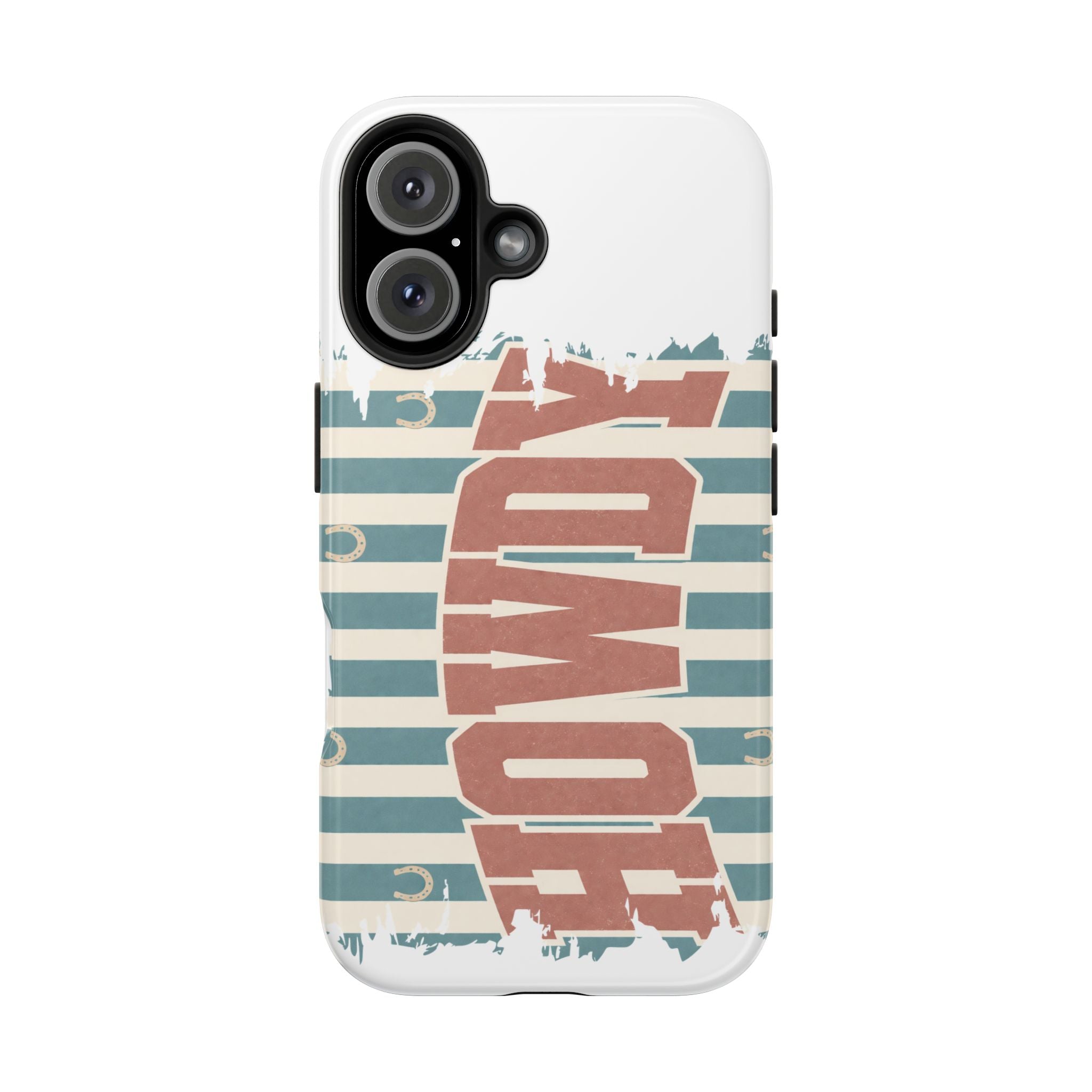 Vintage 'LOVE' Striped Tough Phone Case