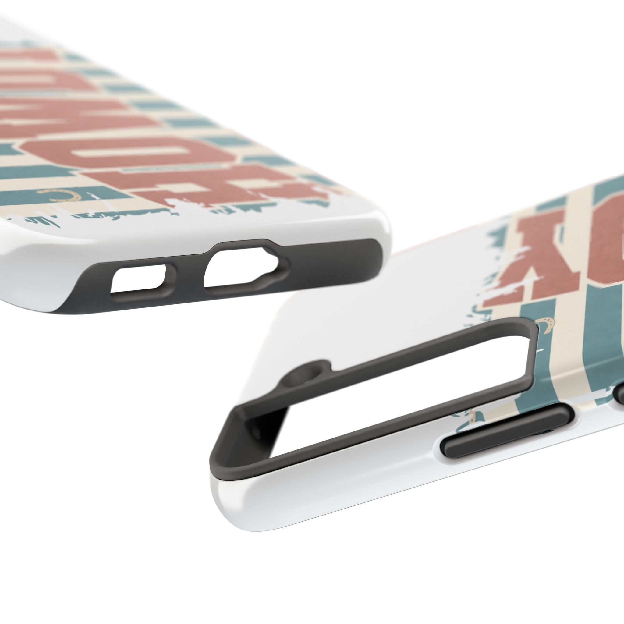 Vintage 'LOVE' Striped Tough Phone Case
