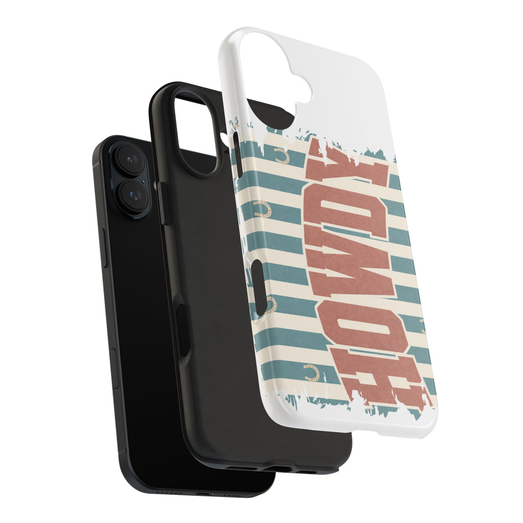 Vintage 'LOVE' Striped Tough Phone Case