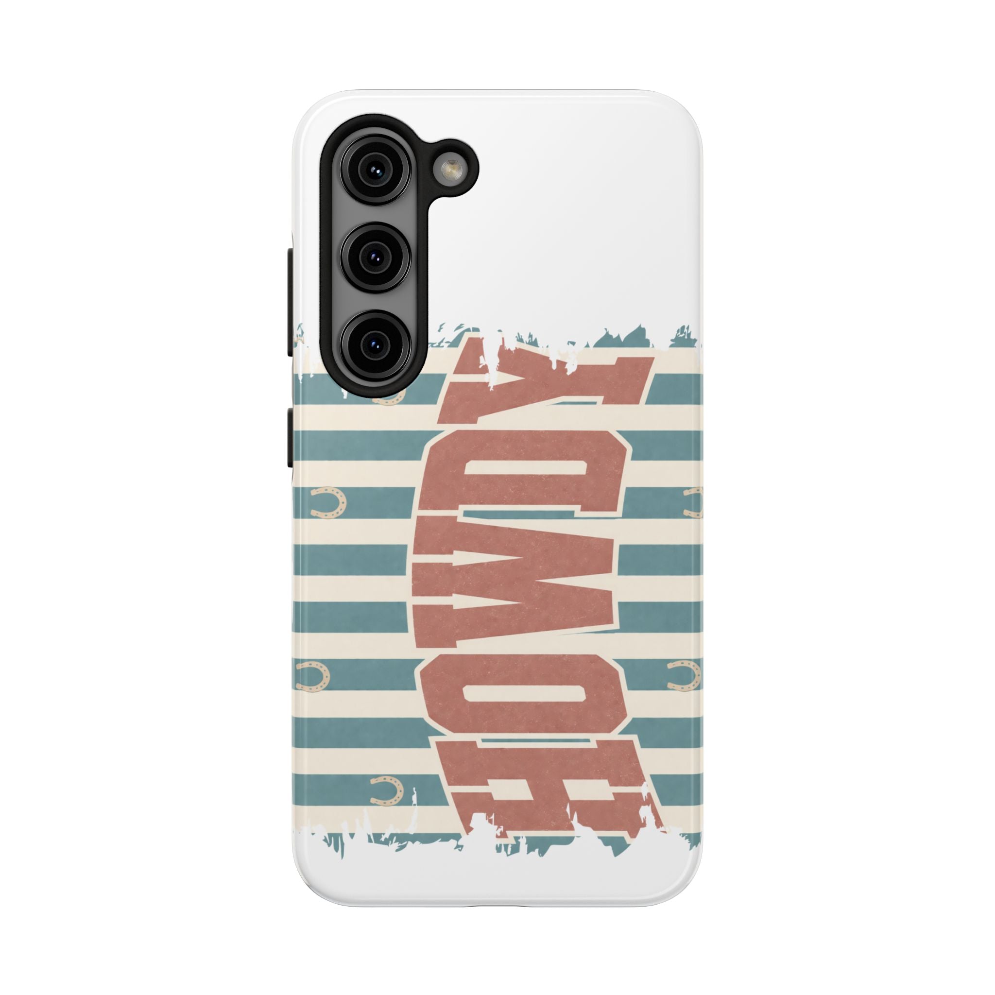 Vintage 'LOVE' Striped Tough Phone Case