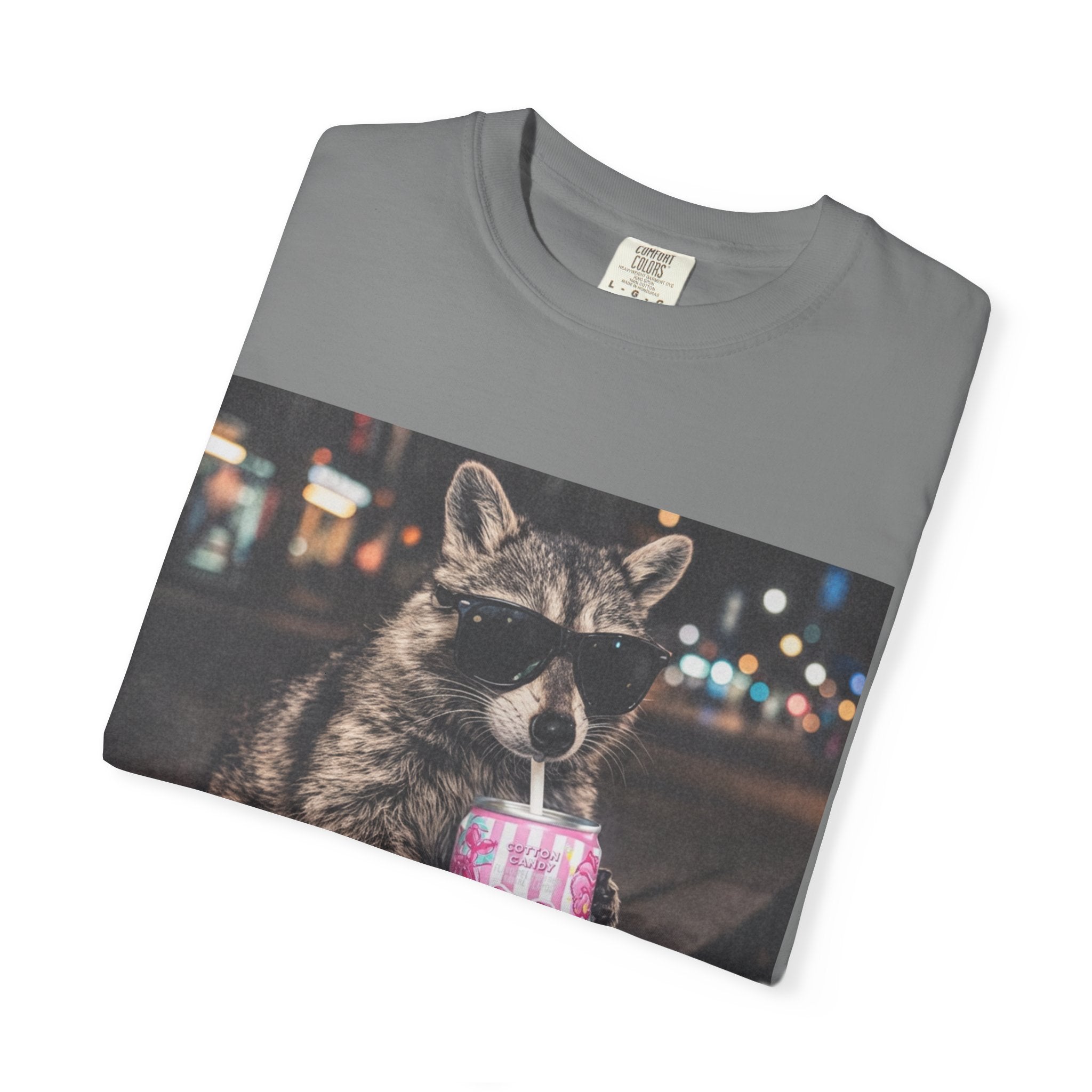 Raccoon Drinking Slushie T-Shirt