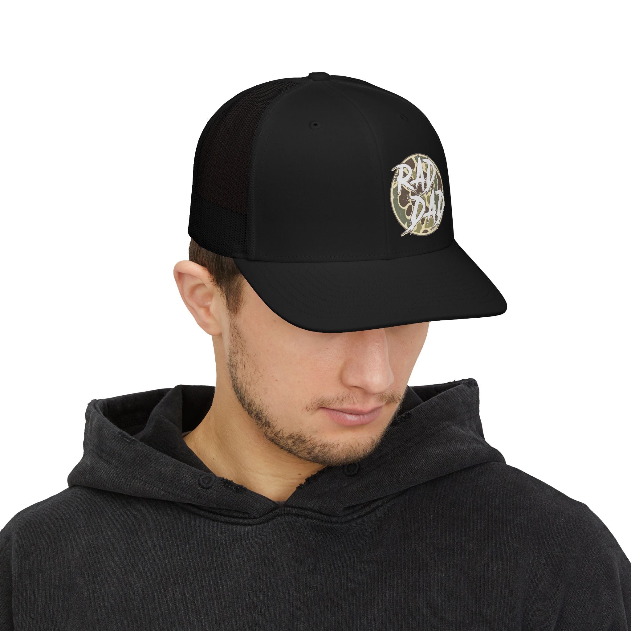 Rad Dad Camo Patch Snapback Trucker Cap