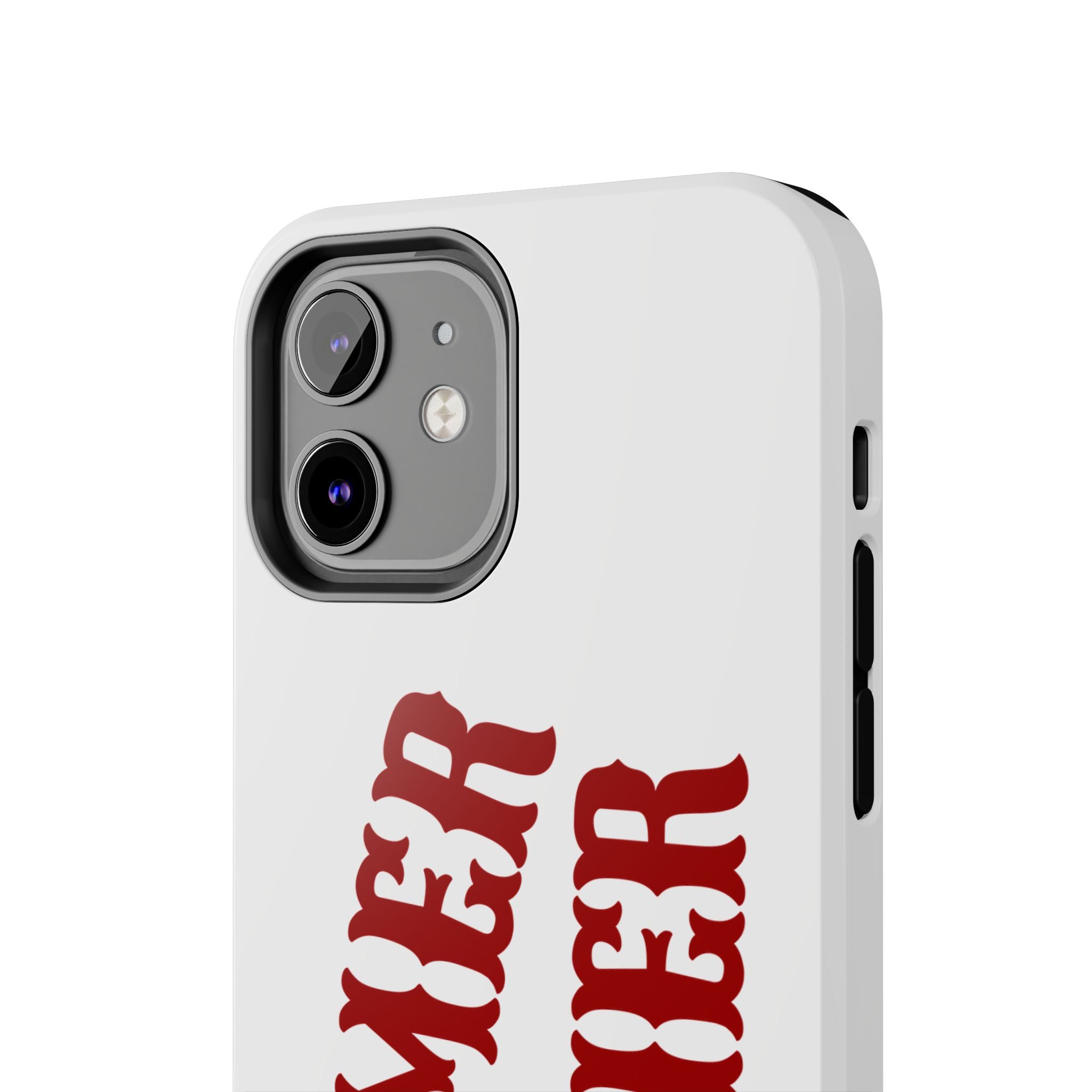 Boomer Sooner Tough Phone Case — Oklahoma Crimson Retro Text Protective Cover