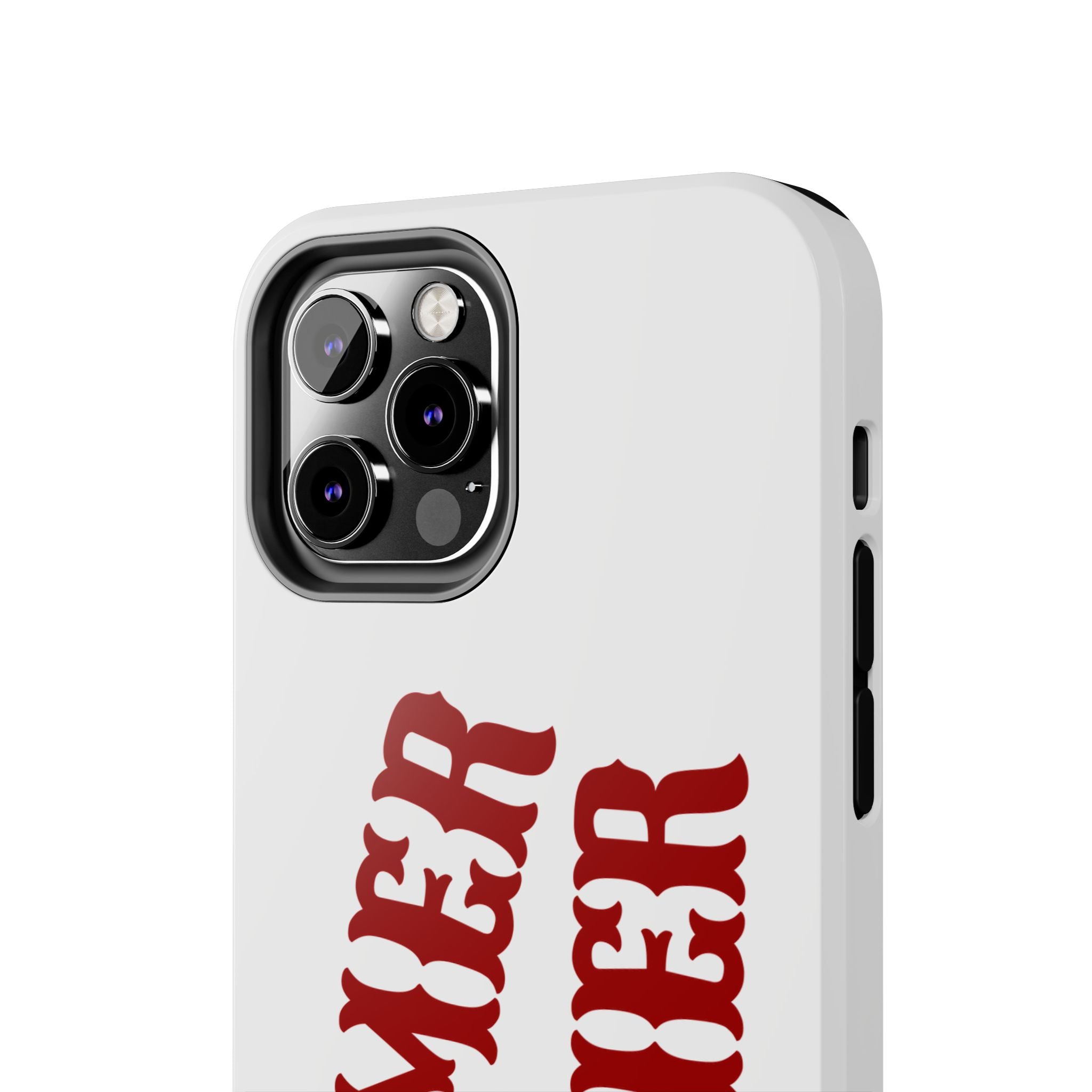 Boomer Sooner Tough Phone Case — Oklahoma Crimson Retro Text Protective Cover