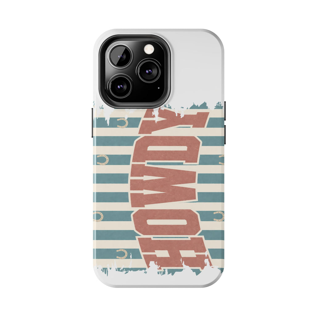 Vintage 'LOVE' Striped Tough Phone Case