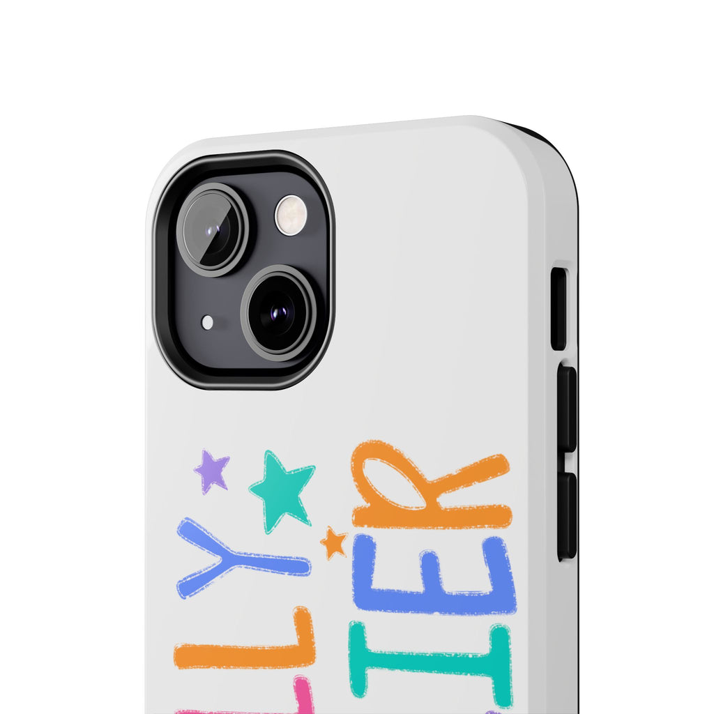 Dilly Dallier Colorful Tough Phone Case — Fun Pastel Stars Protective Cover