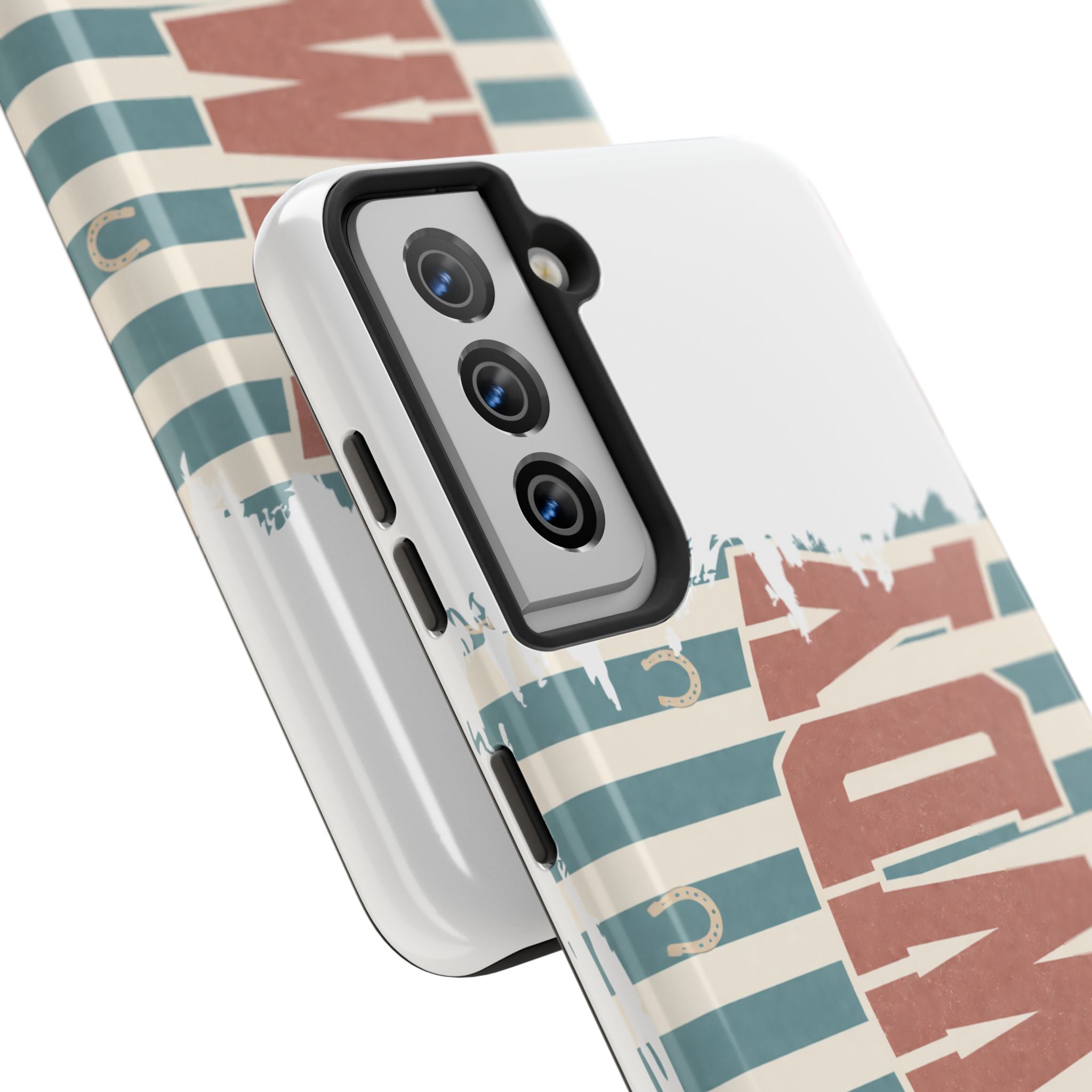 Vintage 'LOVE' Striped Tough Phone Case