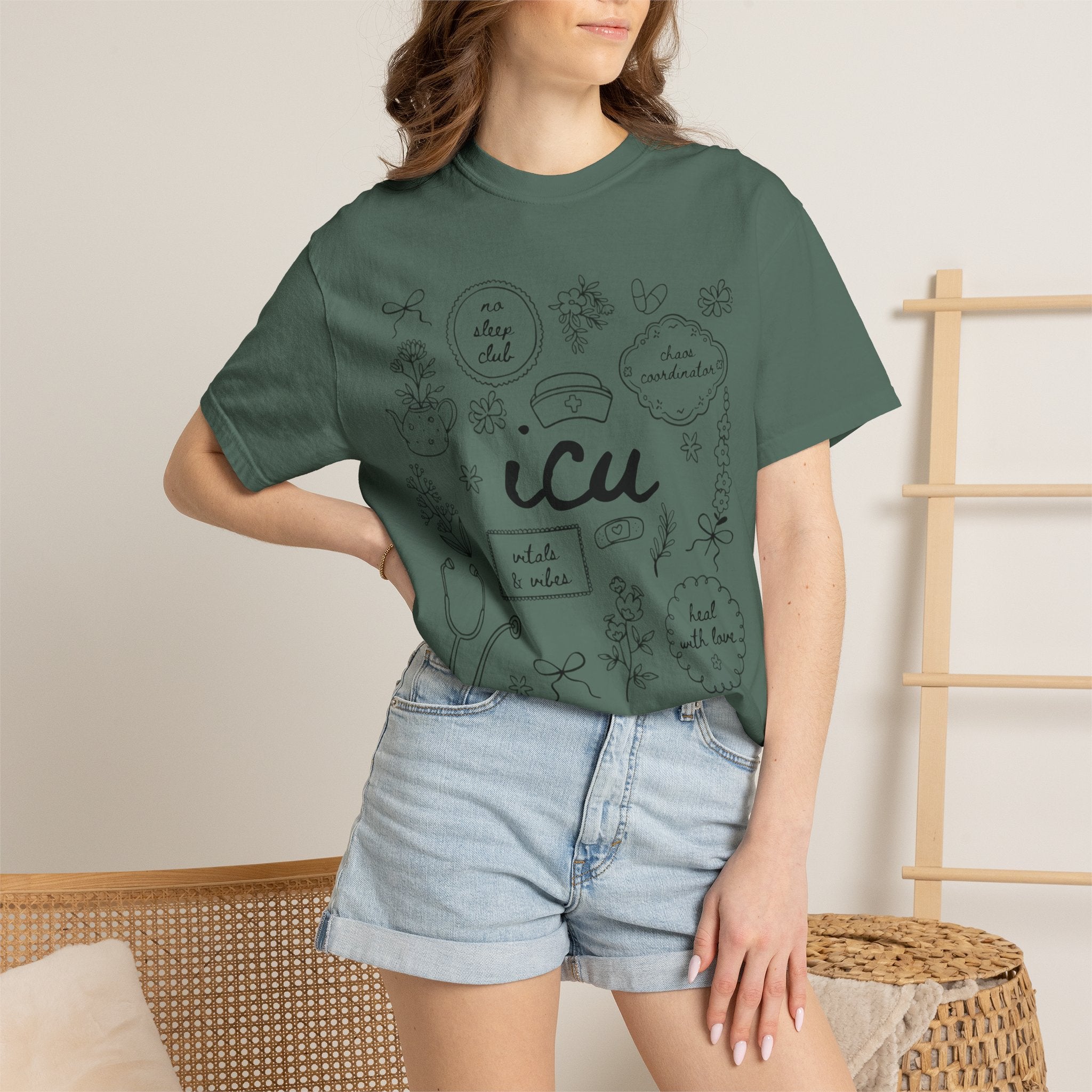 ICU Unisex Garment-Dyed T-shirt