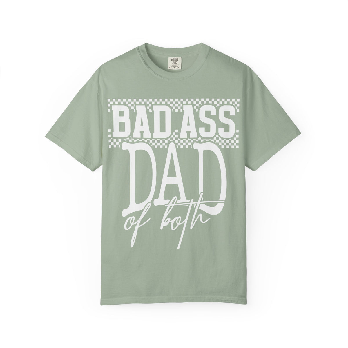 T-Shirt — "Bad Ass Dad" Subtle White Tone-on-Tone Father's Day Tee