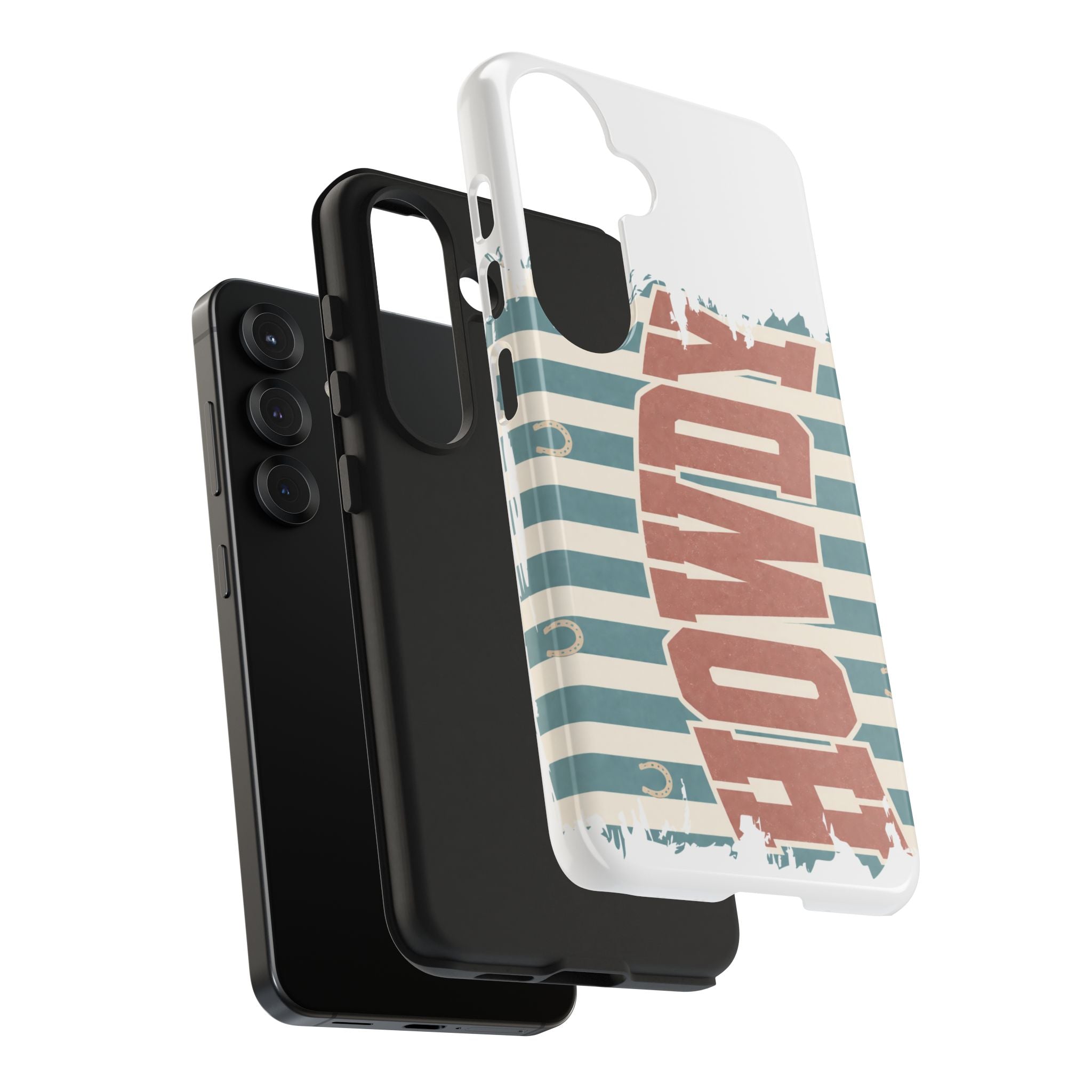 Vintage 'LOVE' Striped Tough Phone Case