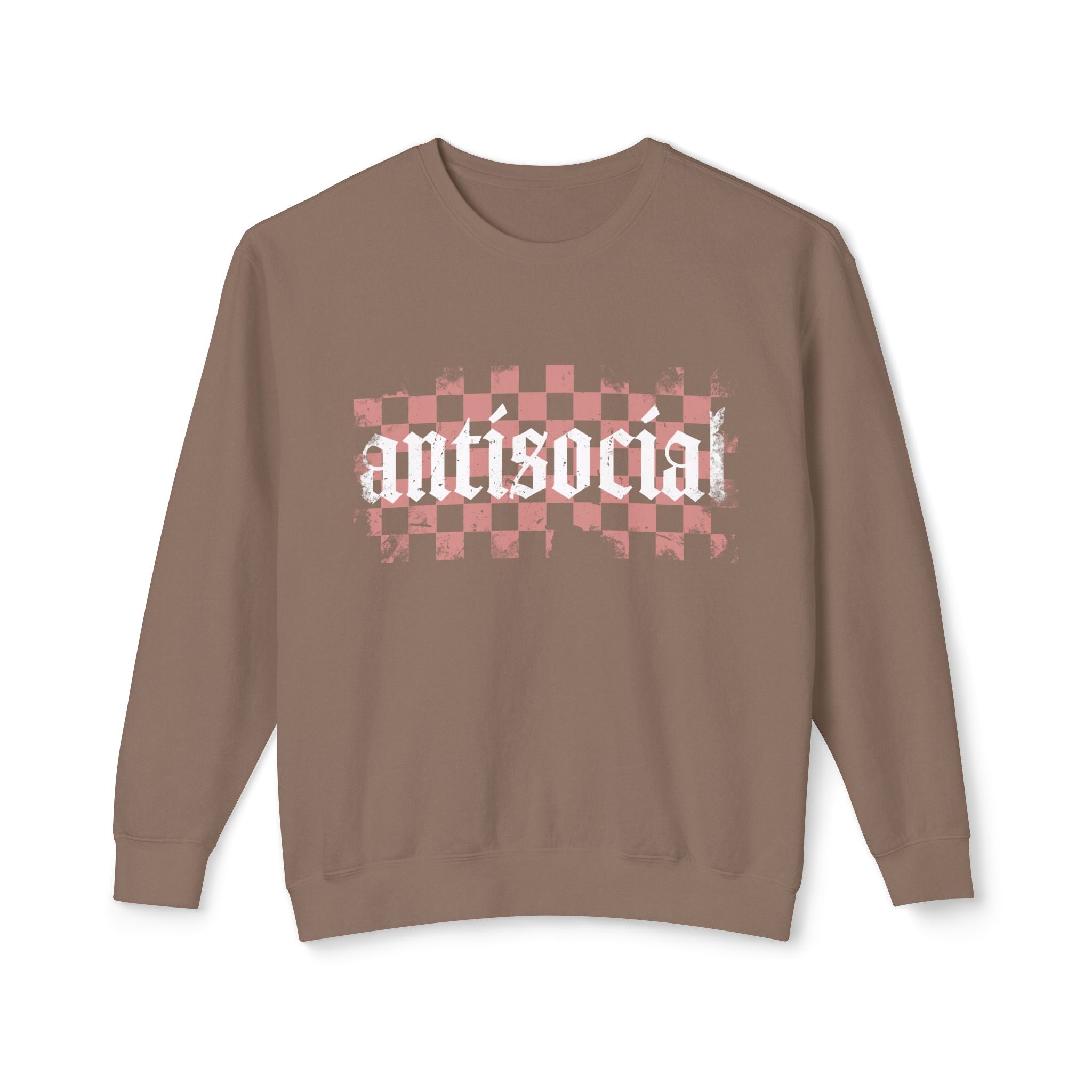 Antisocial Checkerboard Crewneck Sweatshirt