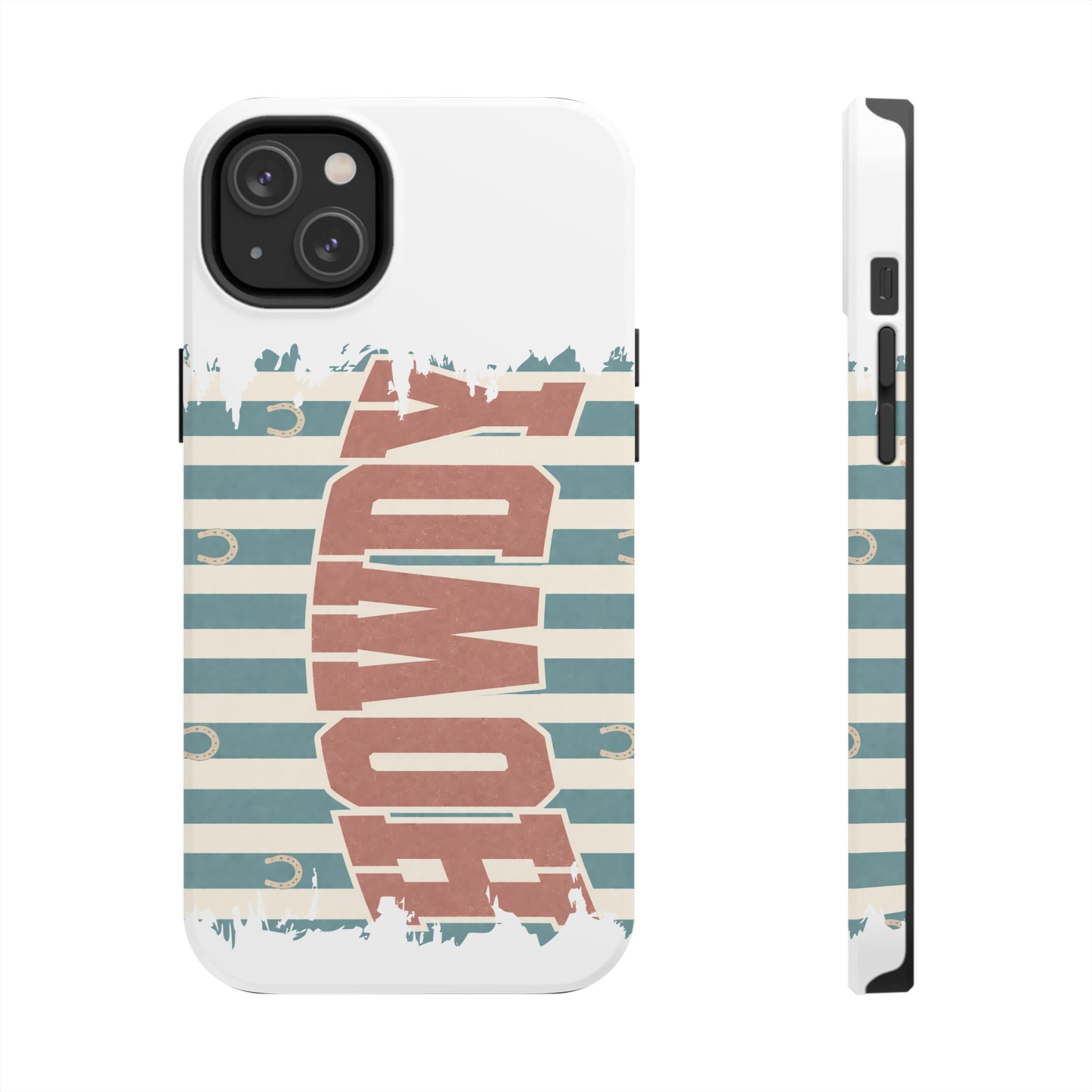 Vintage 'LOVE' Striped Tough Phone Case